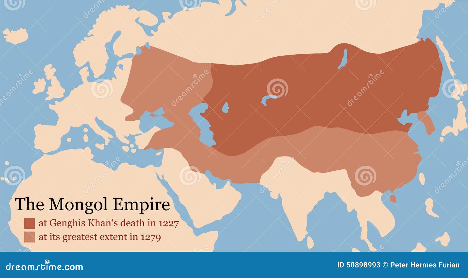 mongol empire conquest map