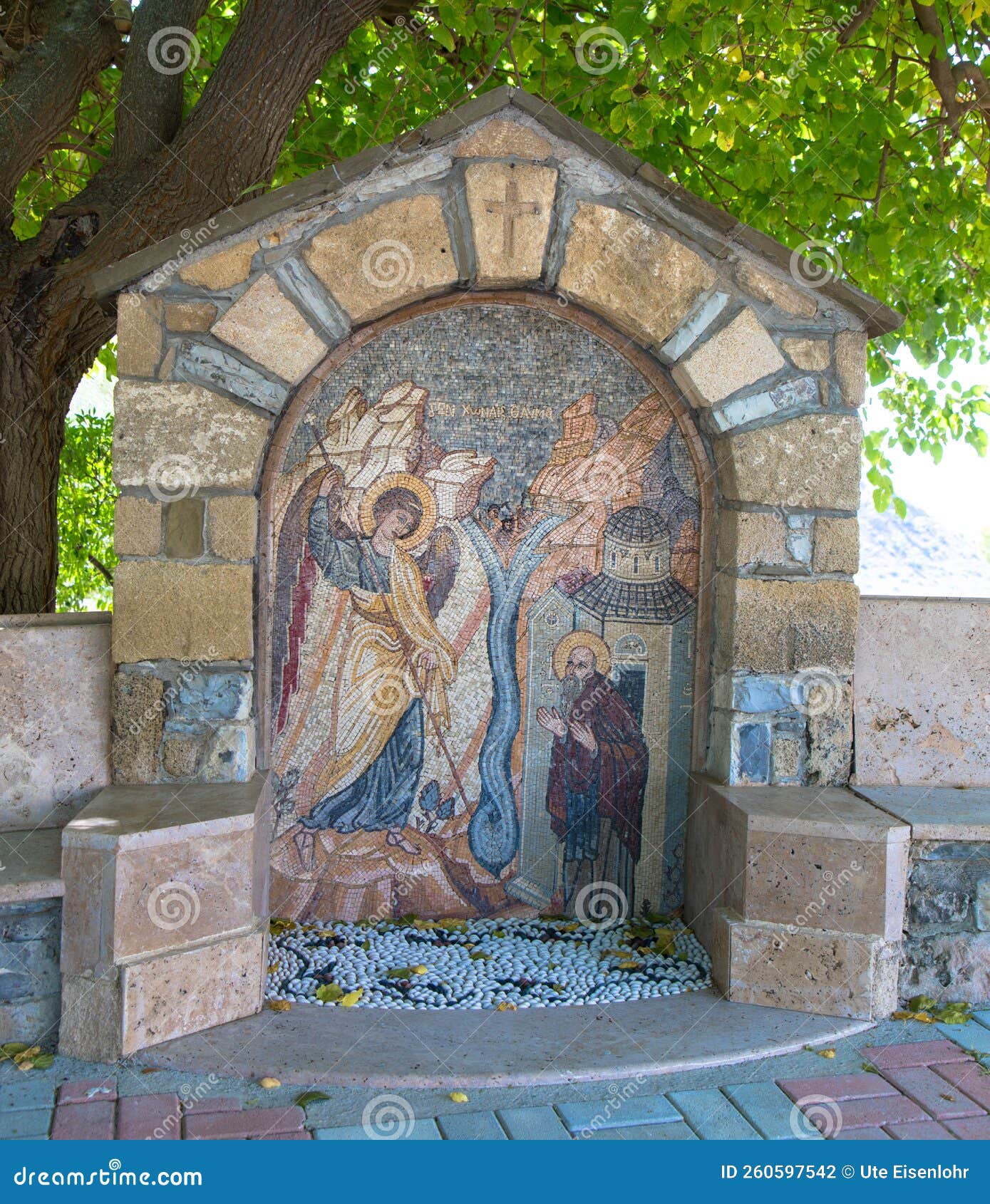 moni thari monastery close to laerma village in rhodes.