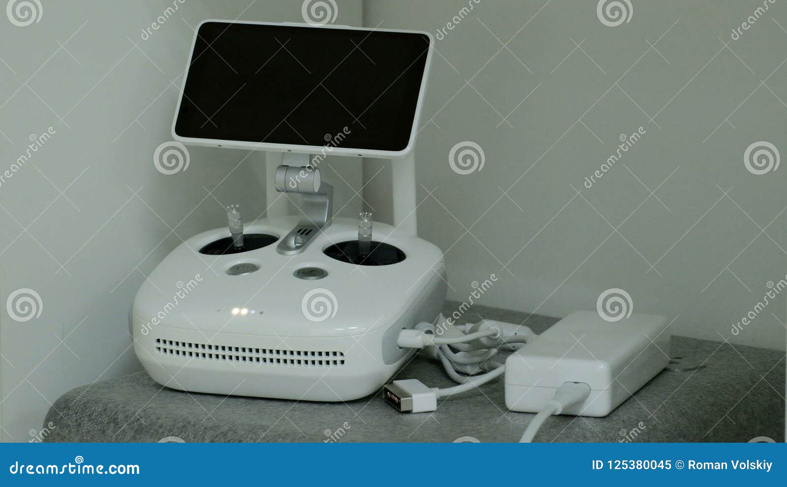 Monitor and Control Panel Drone. Charging the Batteries and the