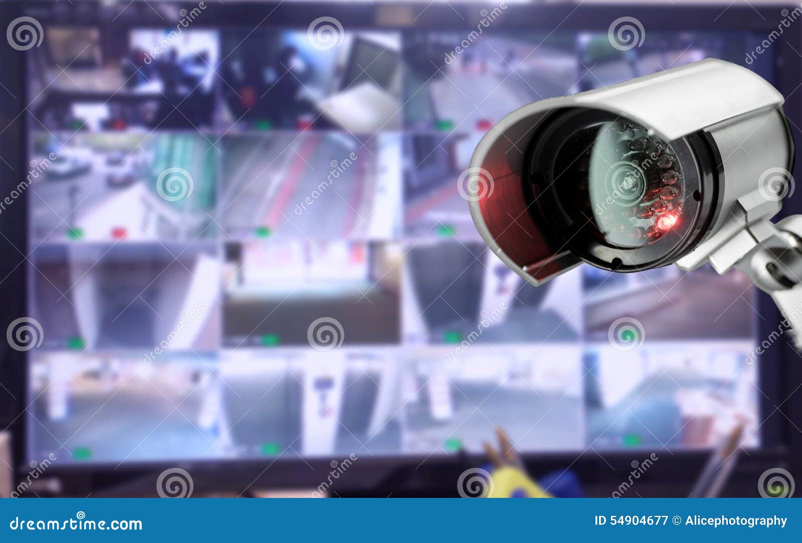 lanzamiento todo lo mejor Frontera Monitor De La Cámara De Seguridad Del CCTV En El Edificio De Oficinas  Imagen de archivo - Imagen de protector, control: 54904677