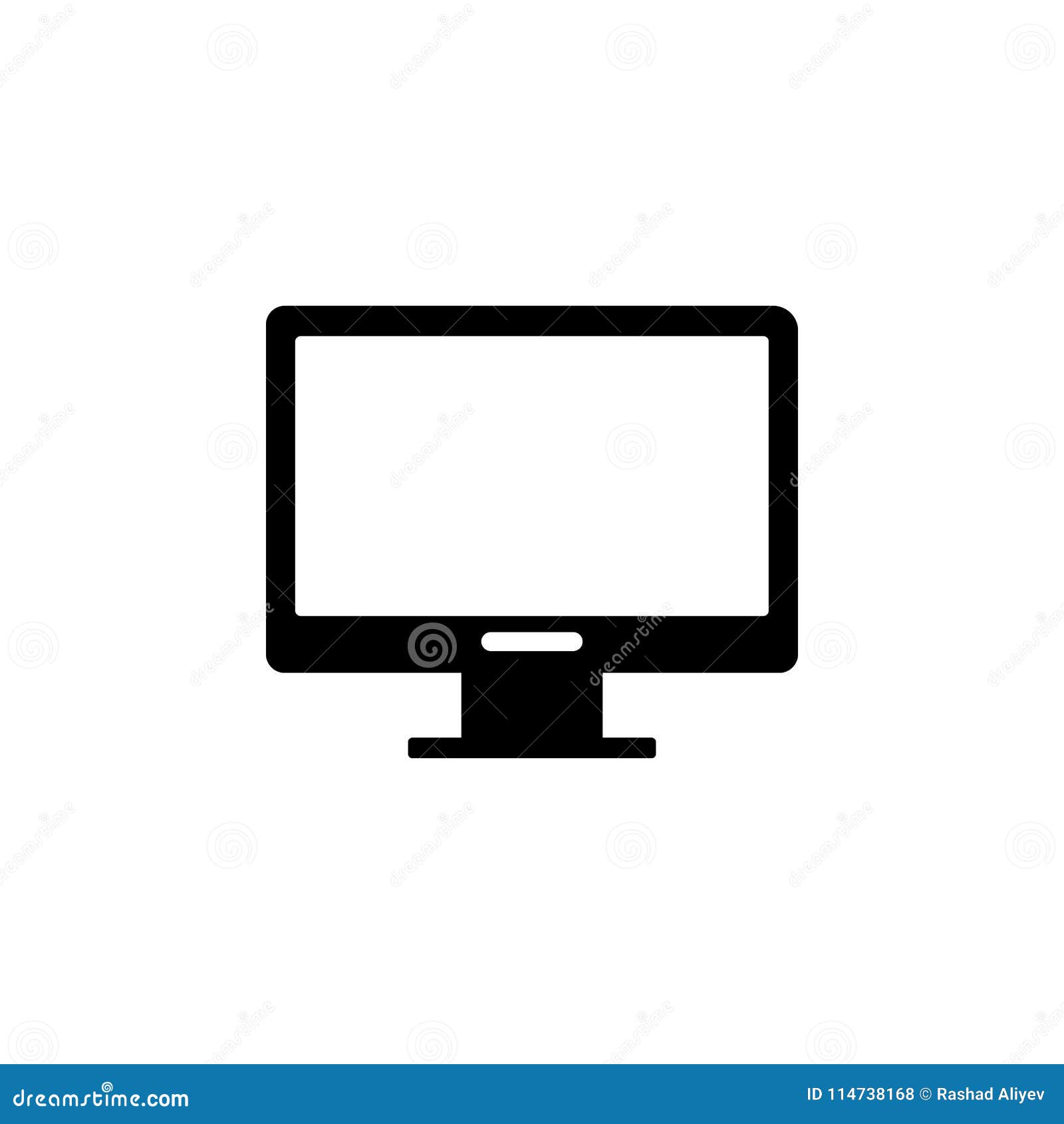 monitor icon.  of minimalistic icon for mobile concept and web apps. signs and s collection icon for websites, web de