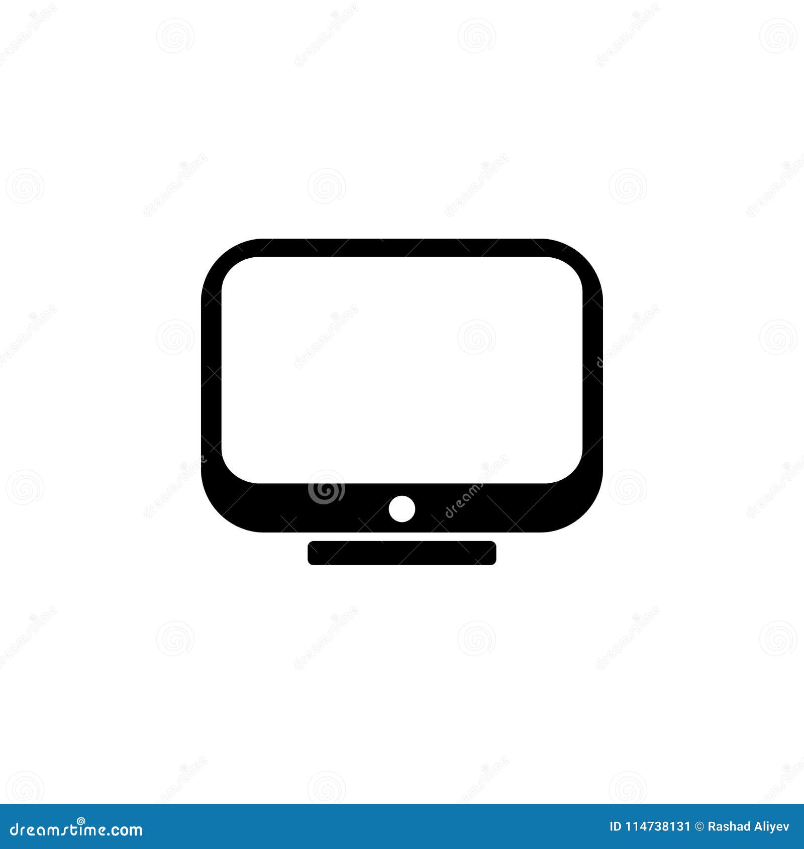 monitor icon.  of minimalistic icon for mobile concept and web apps. signs and s collection icon for websites, web de