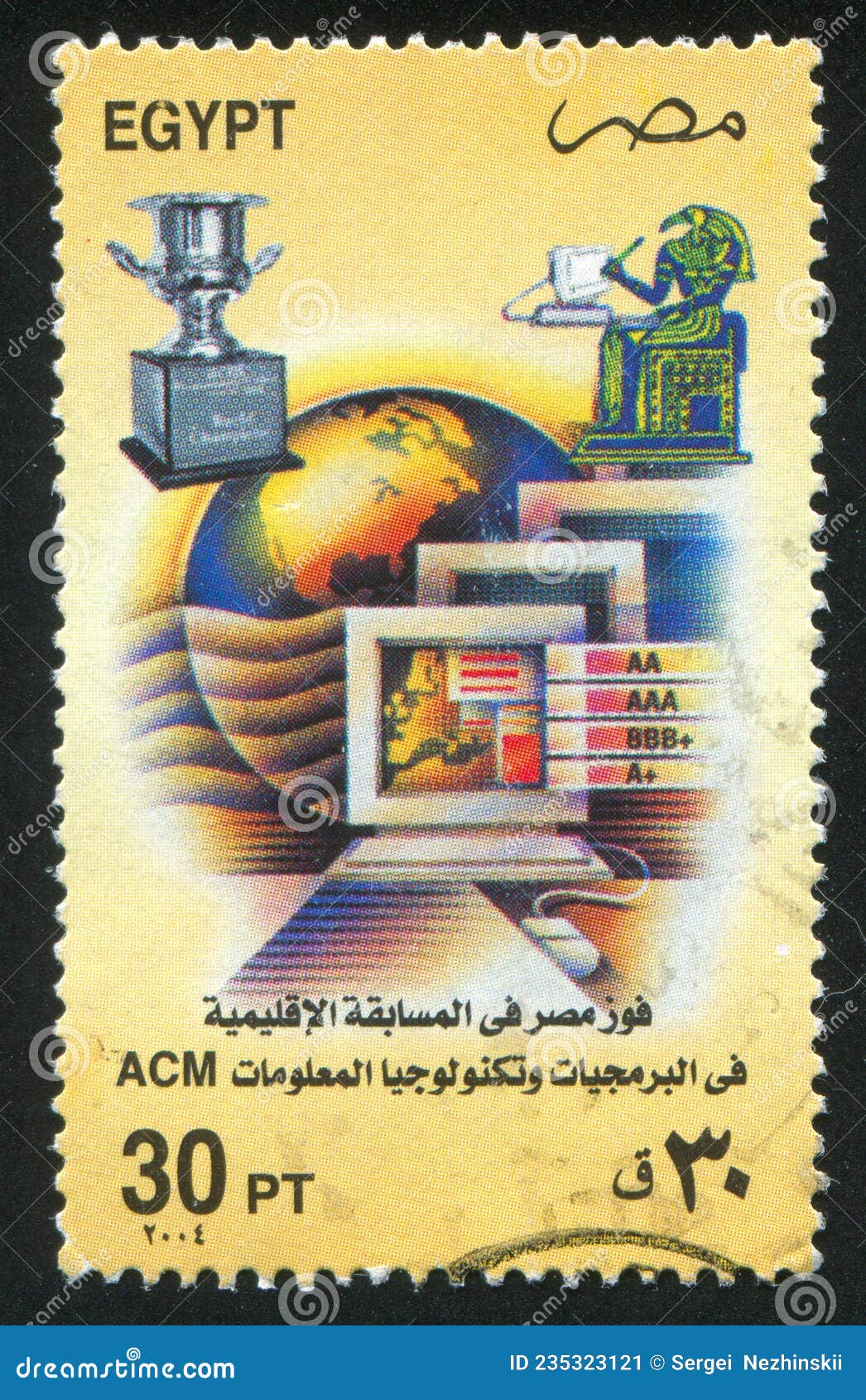 Monitors editorial photo. Image of globe, aged, egypt 235323121