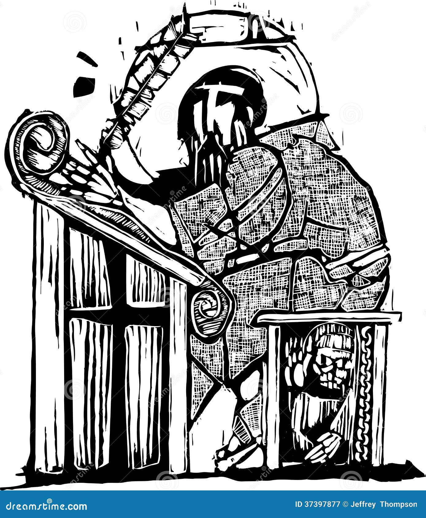 clipart medieval scribe