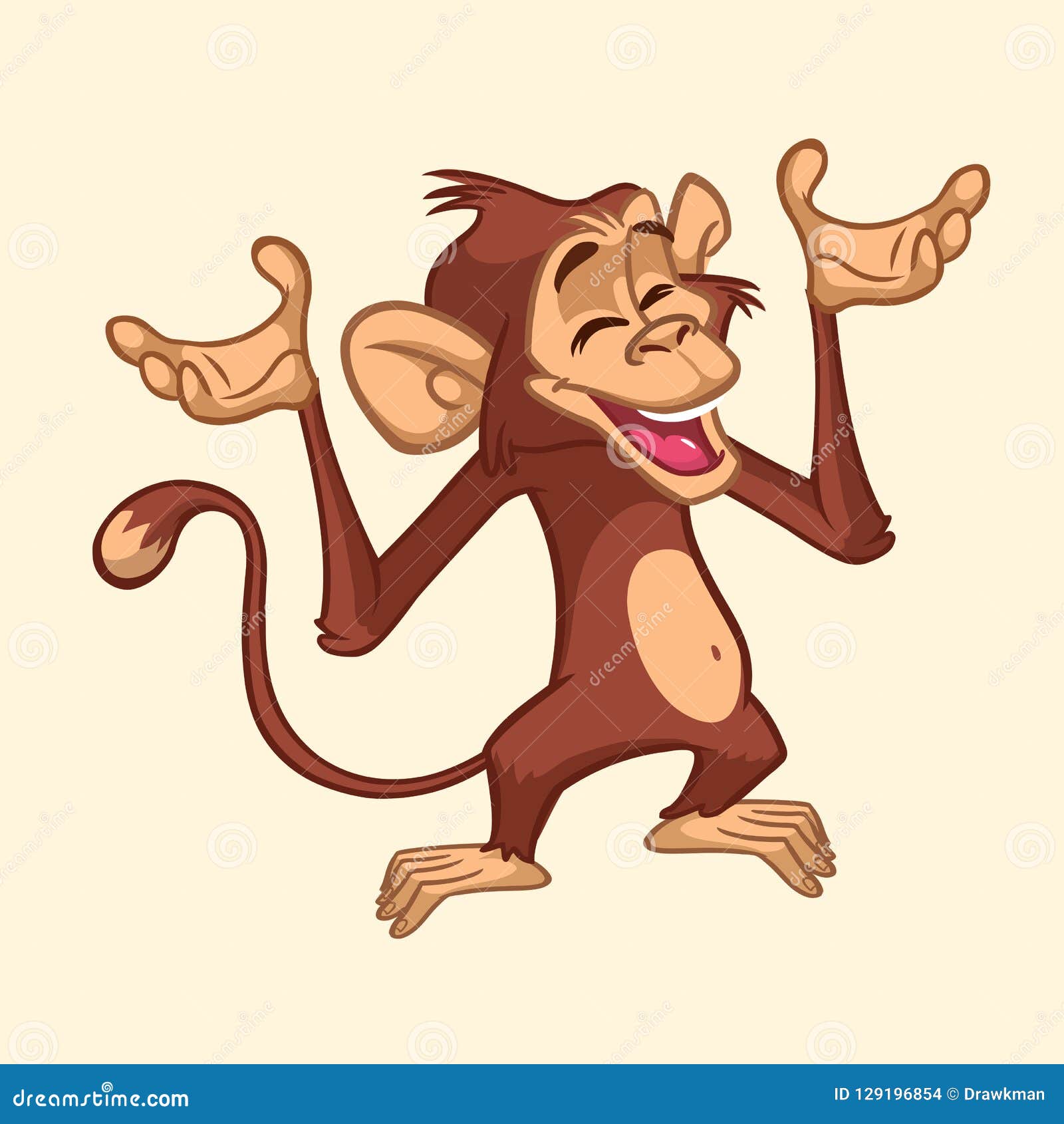 Cartoon Monkey Character. Vector Illustration of Funny Chimpanzee. Stock Vector - Illustration of cool, giggle: 129196854 Cartoon Monkey Character. Vector Illustration of Funny Chimpanzee. Stock Vector - Illustration of cool, giggle: 129196854