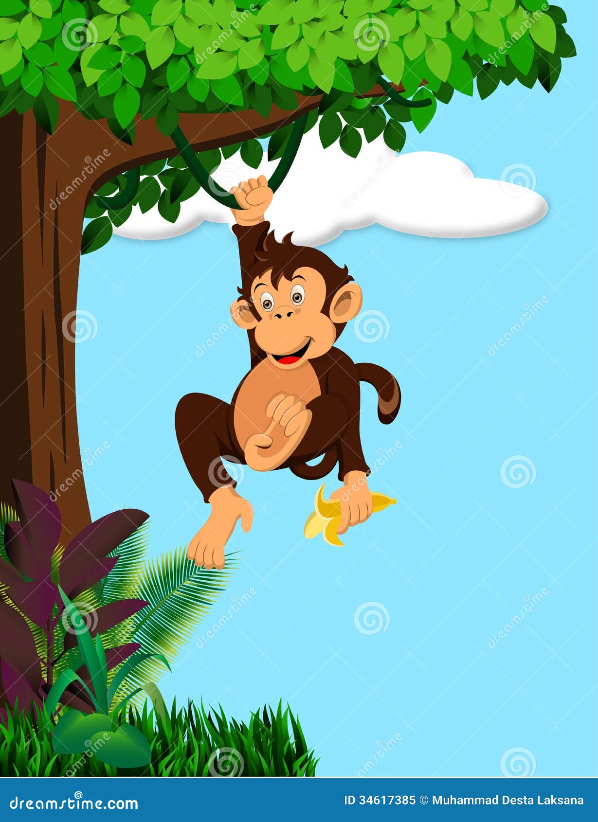 Cartoon Monkey Tree Stock Illustrations – 5,824 Cartoon Monkey Tree Stock  Illustrations, Vectors & Clipart - Dreamstime
