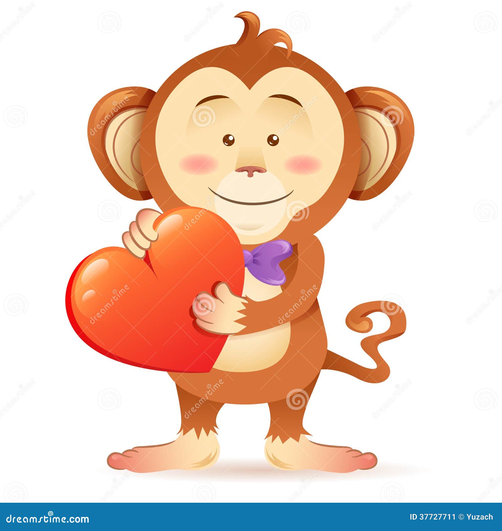 valentine monkey clipart - photo #31