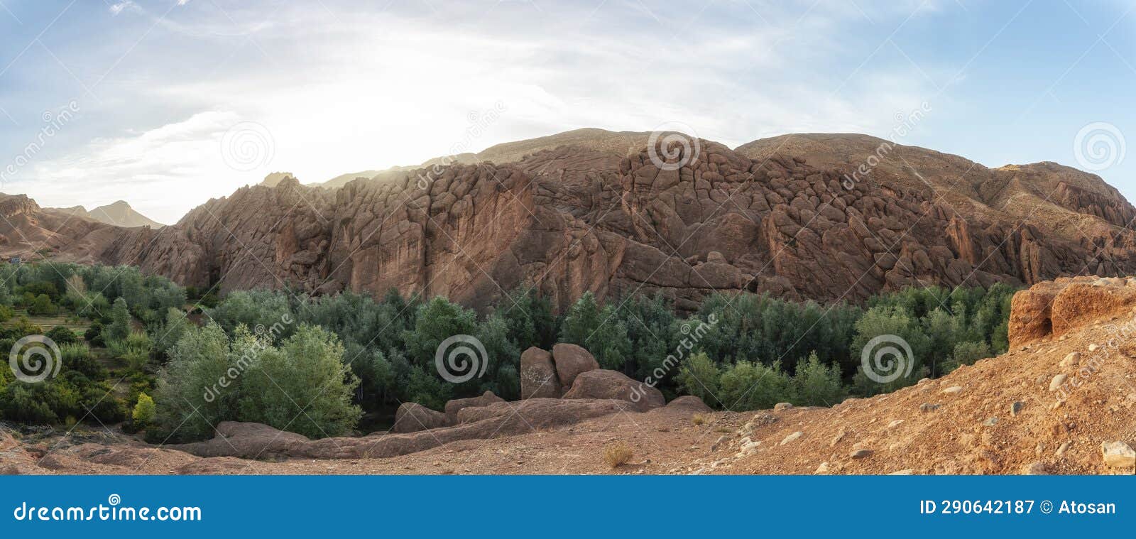 the monkey's fingers (doigts de singes), rock formations, high atlas mountains, morocco