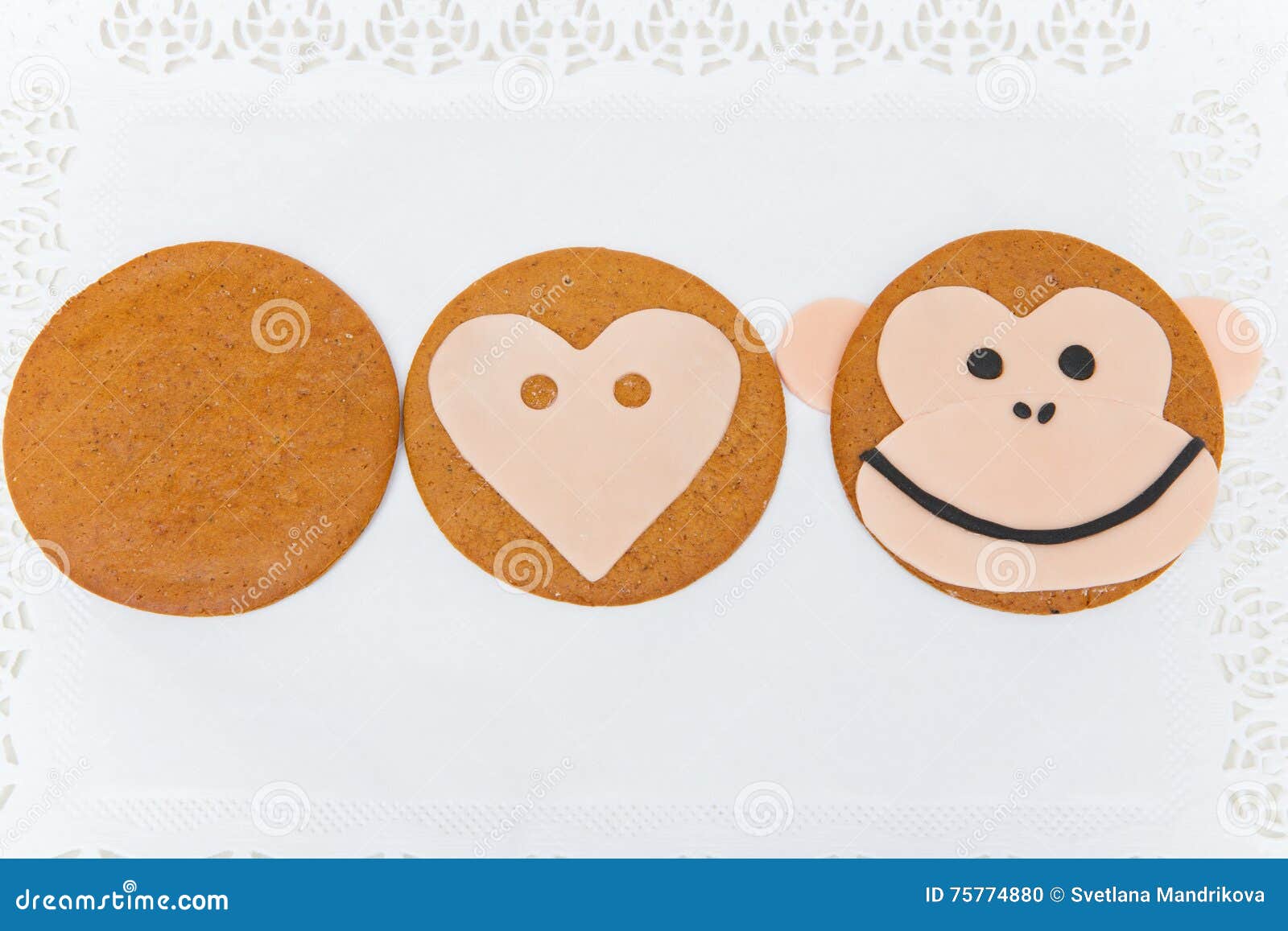 monkey  ginger cookie