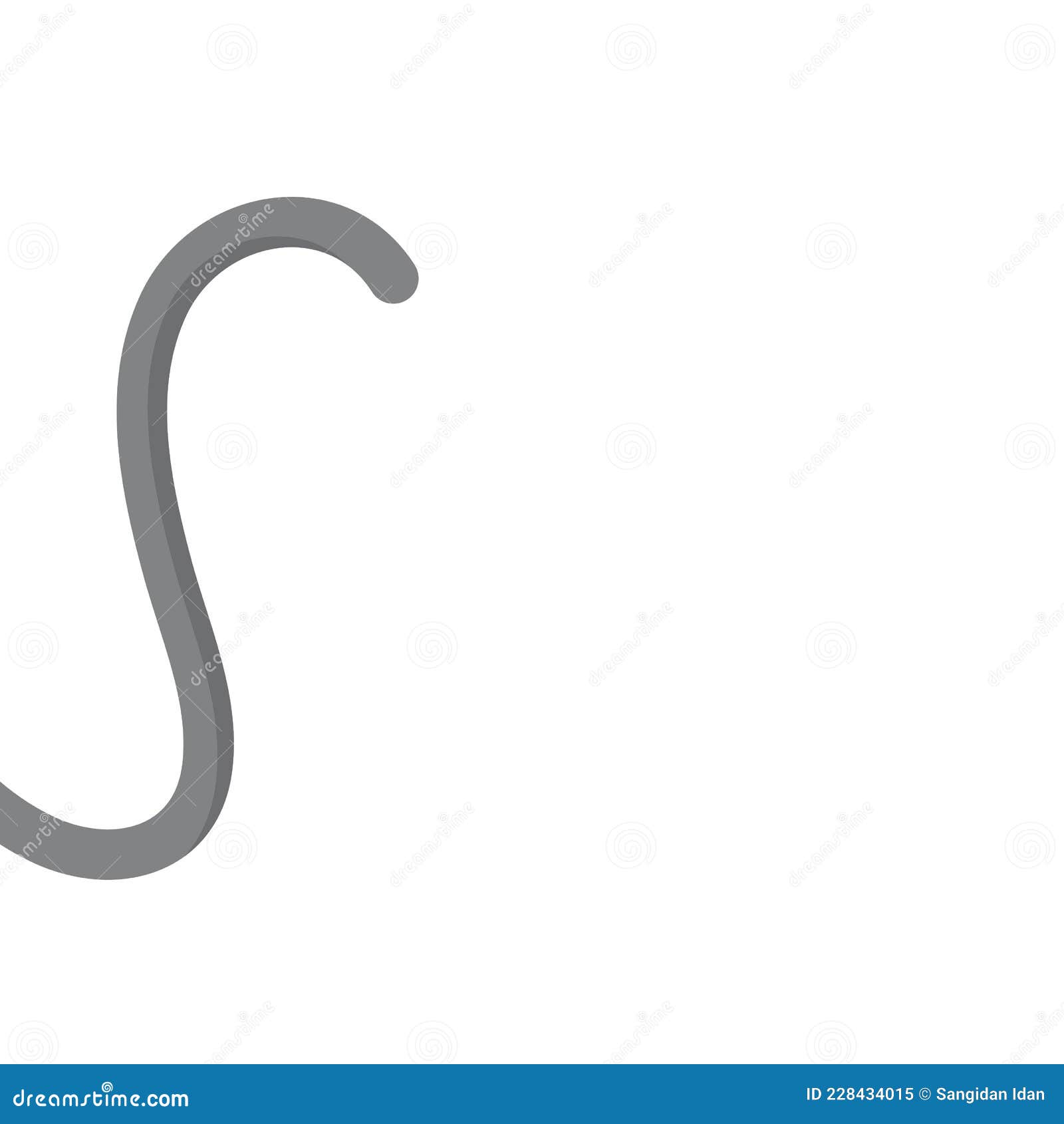 Monkey Tail Vector Icon Illustration Design Element Web Stock Vector