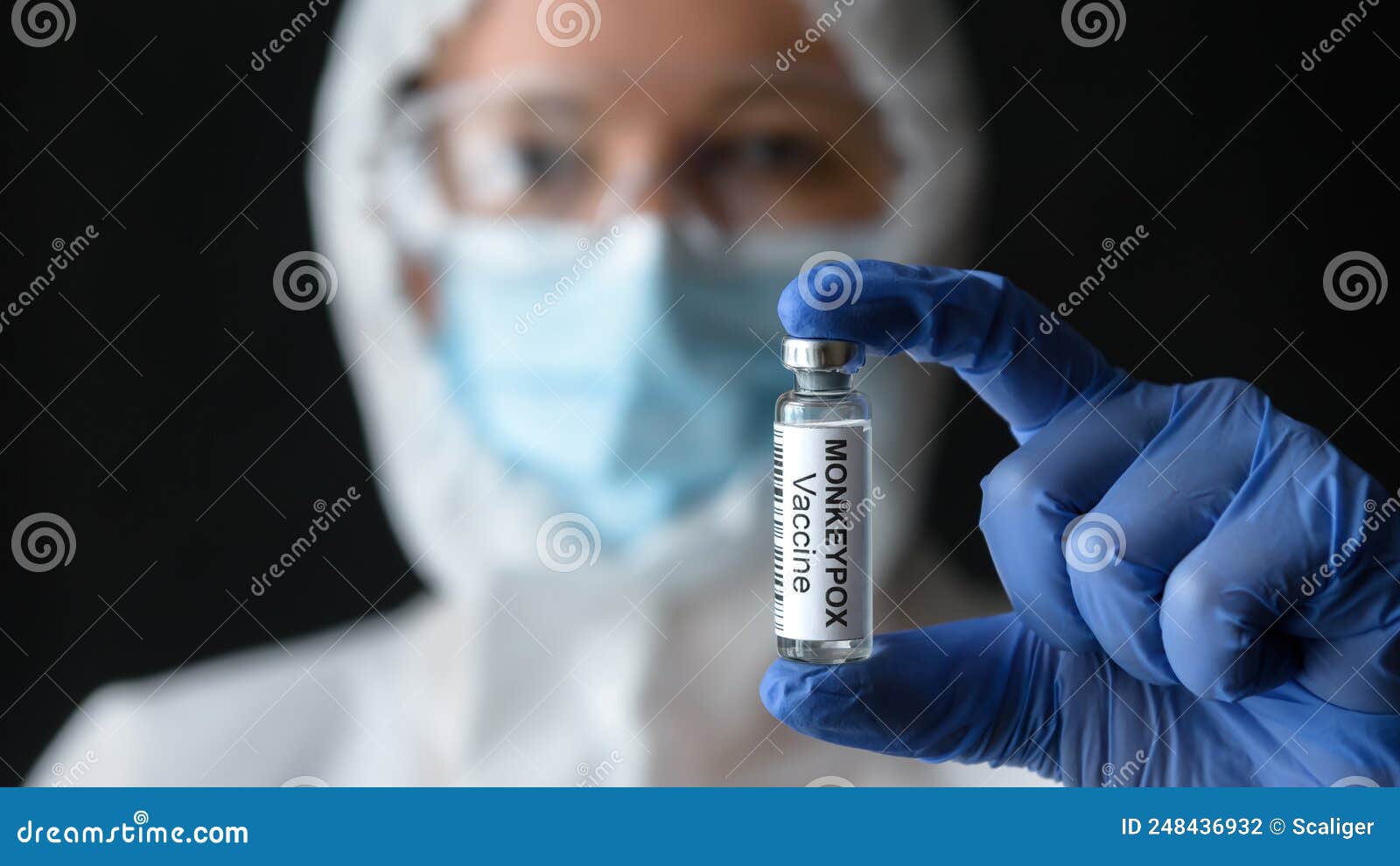 monkeypox vaccine in doctors hand