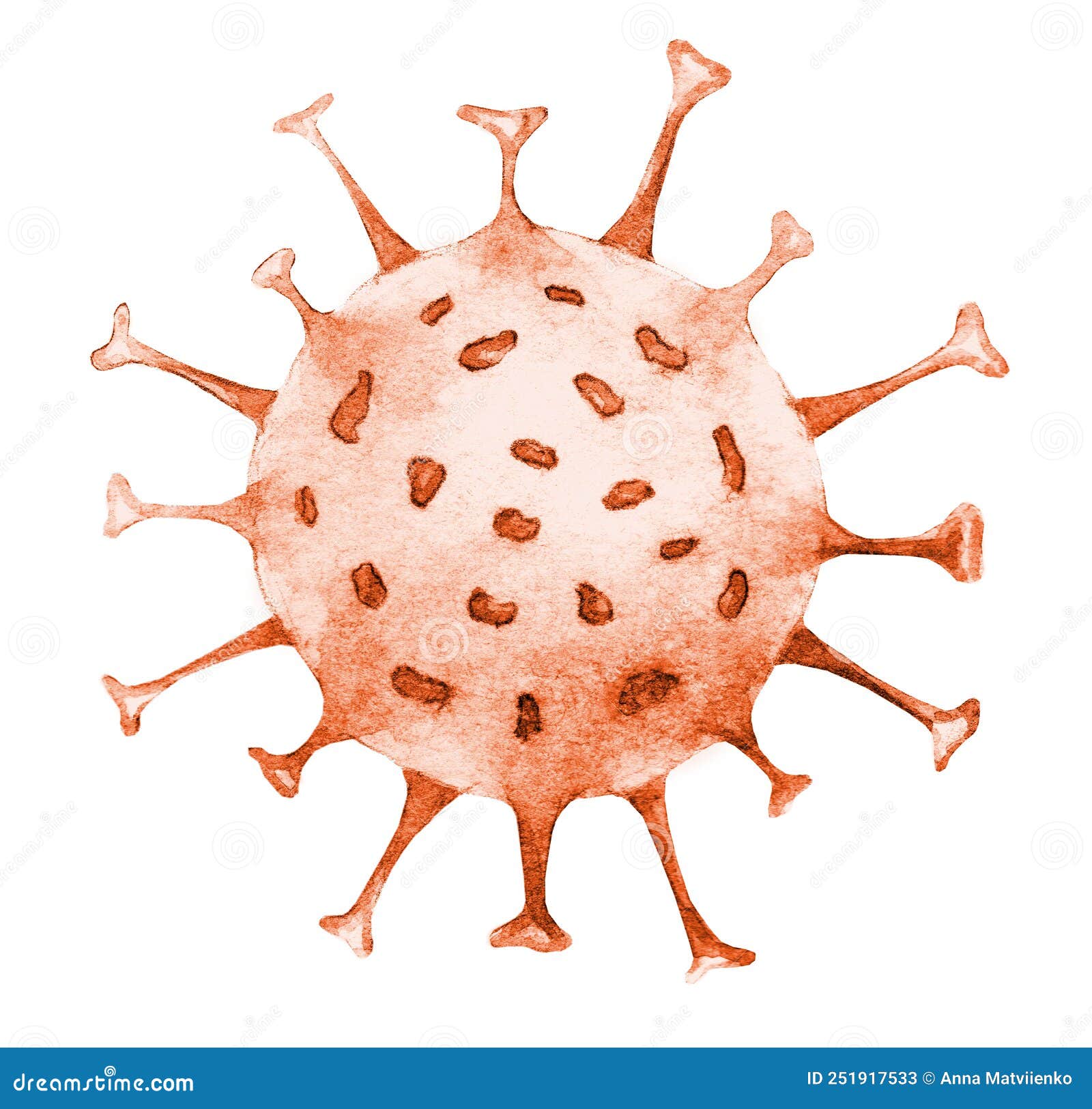monkeypox virus cell. orthopoxvirus fever stockpile watercolor .