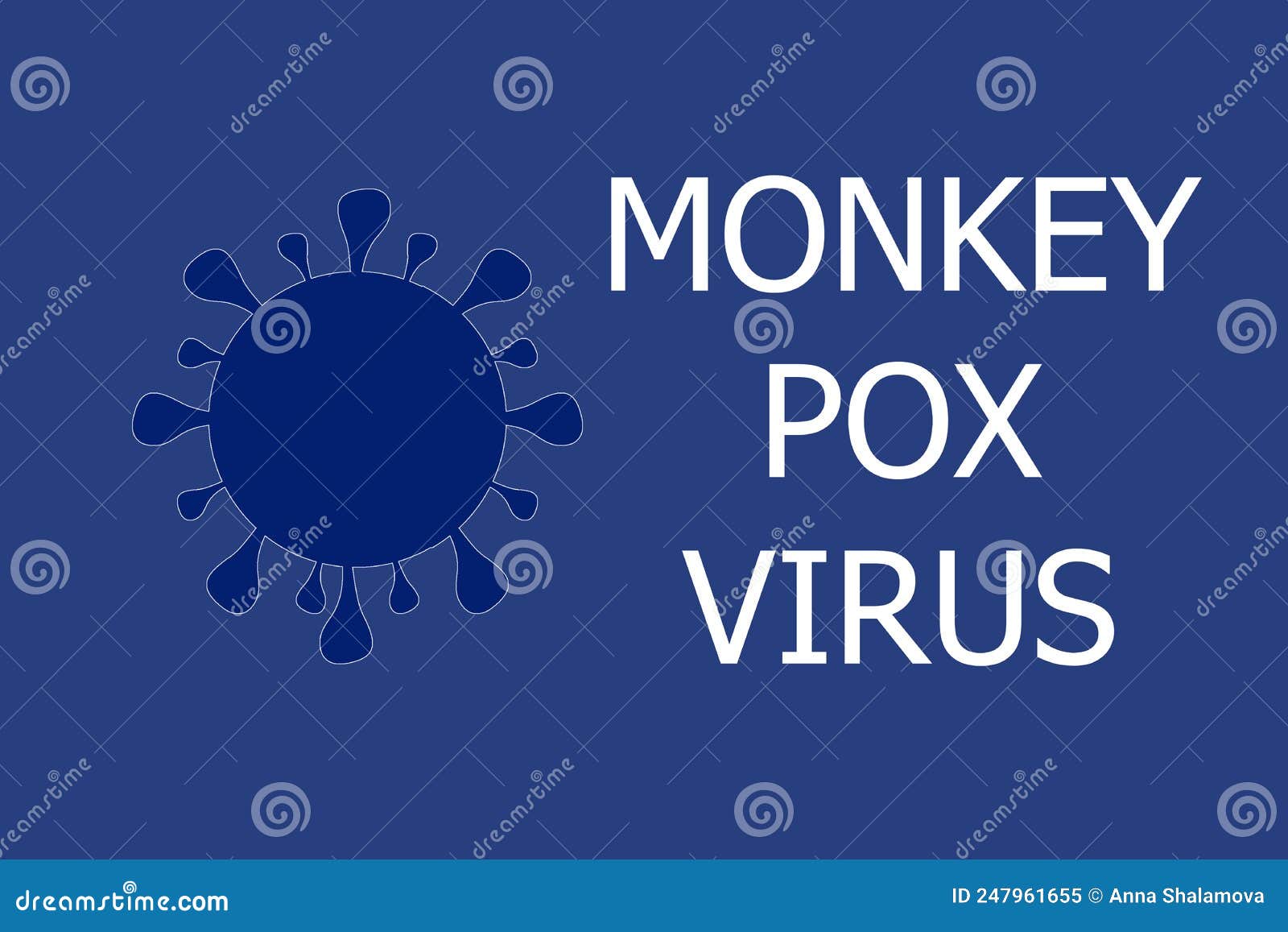 monkeypox virus. virus  with text. viruela del monos