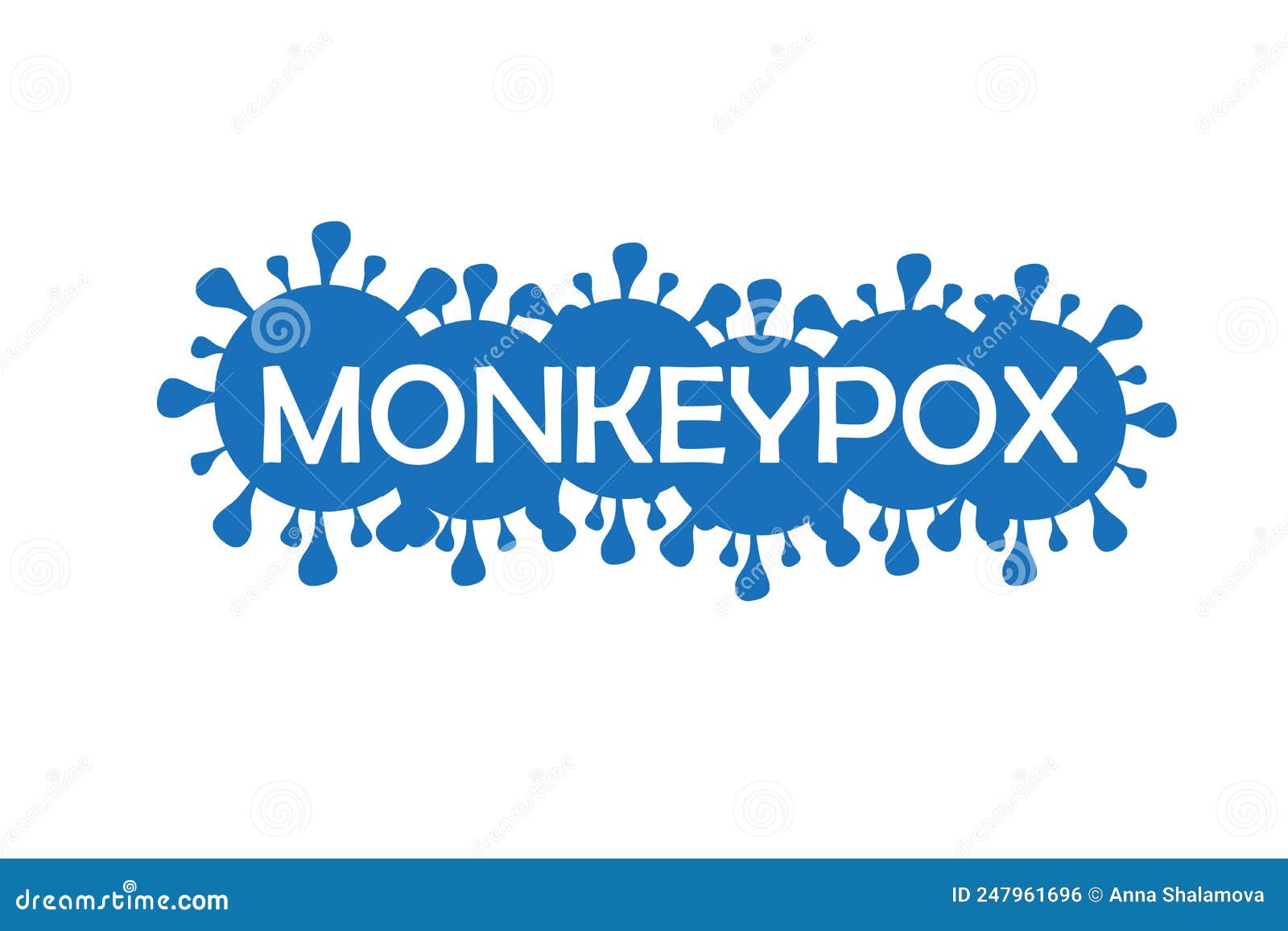 monkeypox virus. virus  with text. viruela del monos