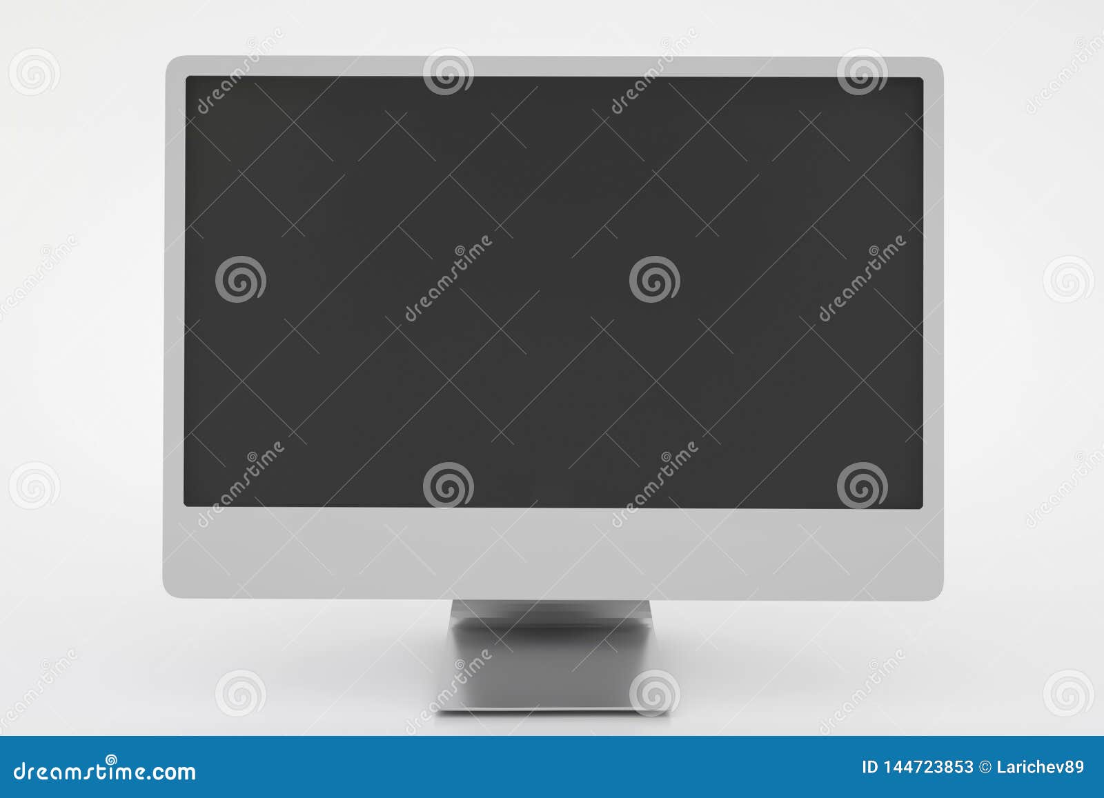 Monoblock Computer. Monoblock Frame Monitor With Blank Black Screen ...