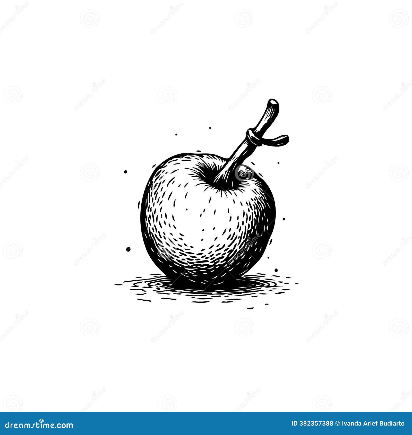 Stippled Apple Stock Illustrations – 12 Stippled Apple Stock