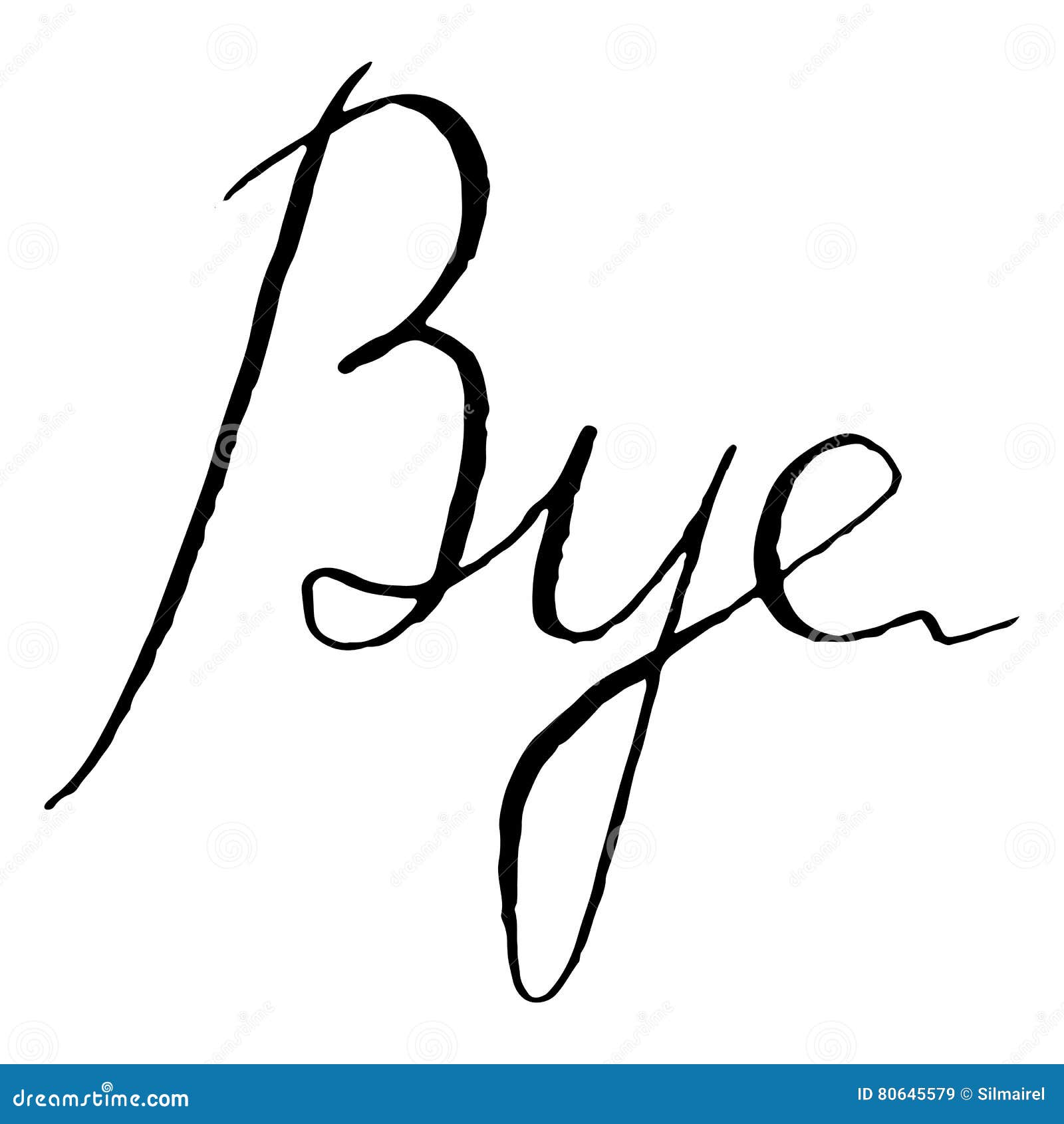 Bye Word Royalty-Free Stock Image | CartoonDealer.com #44879632