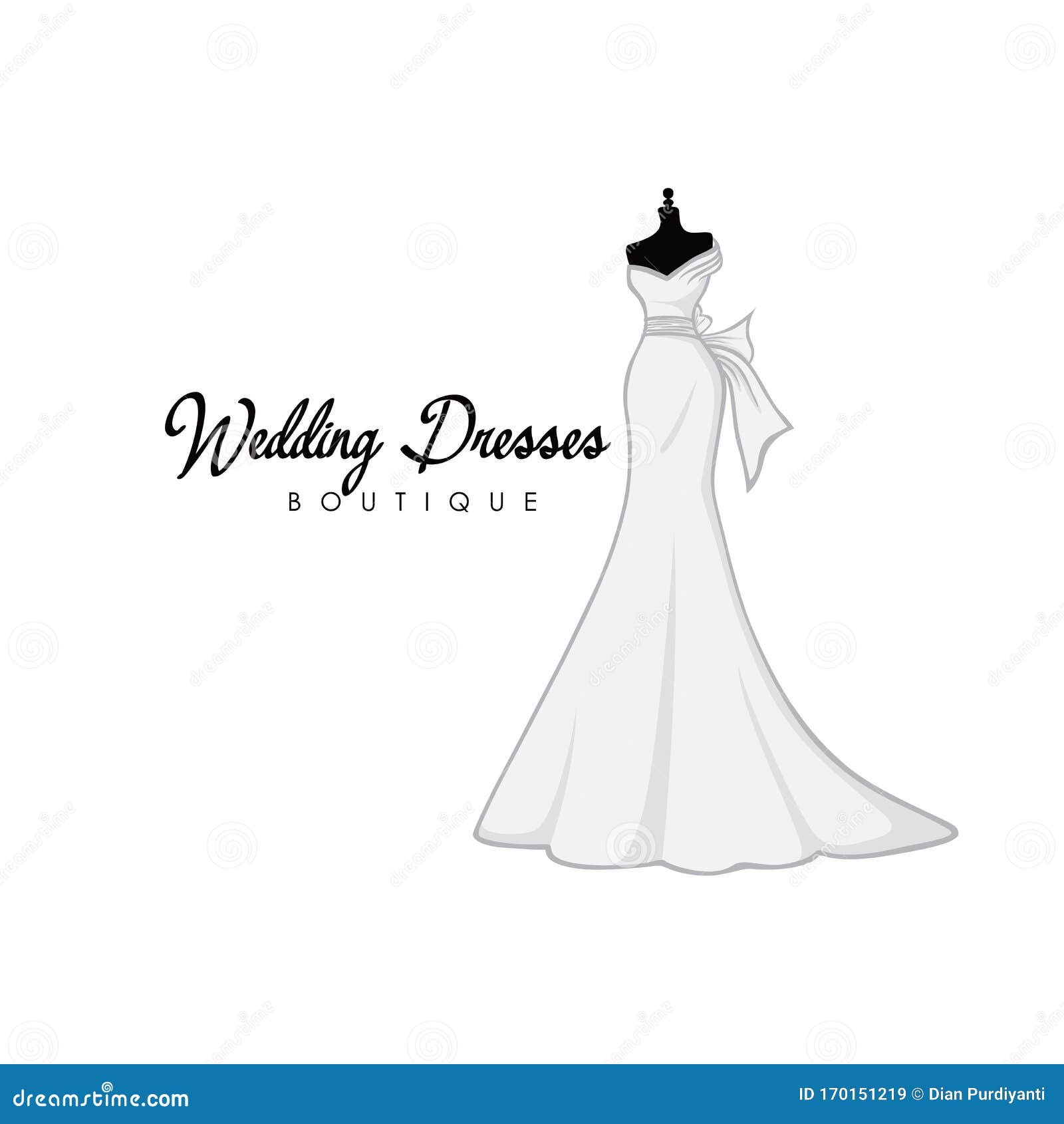 Gown Boutique Logo 9228717 Vector Art at Vecteezy