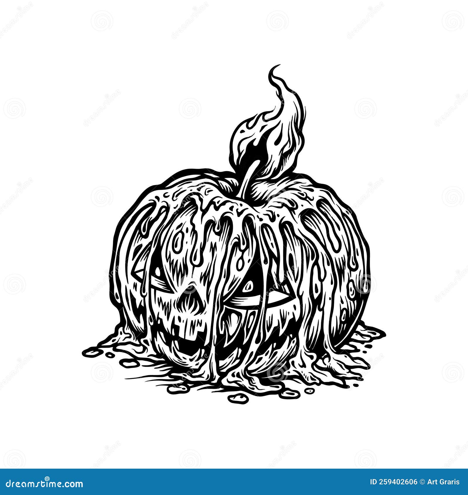 monochrome calabaza scary pumpkins candle light