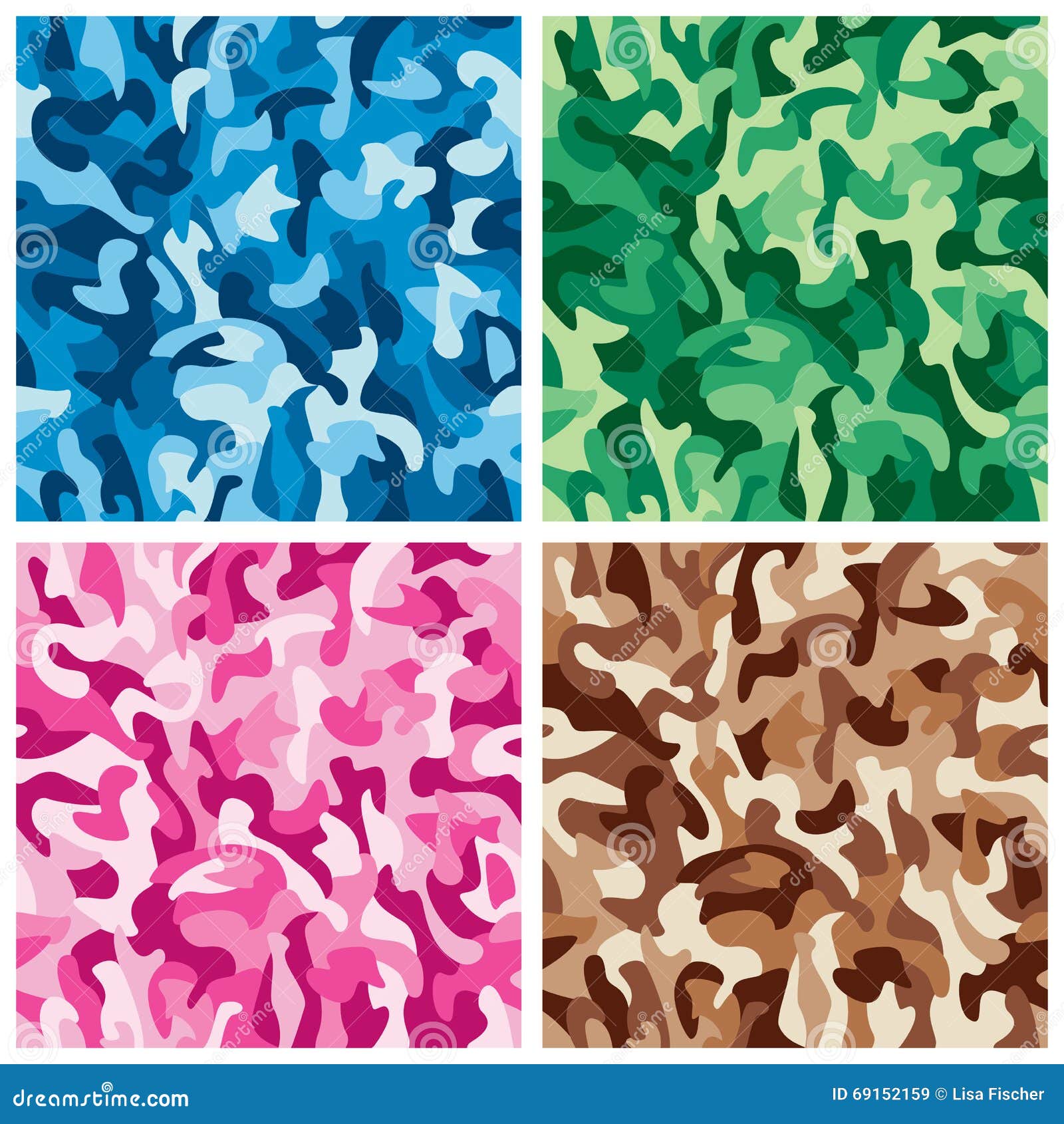 Download Monochrome Camouflage Patterns Stock Vector - Illustration ...