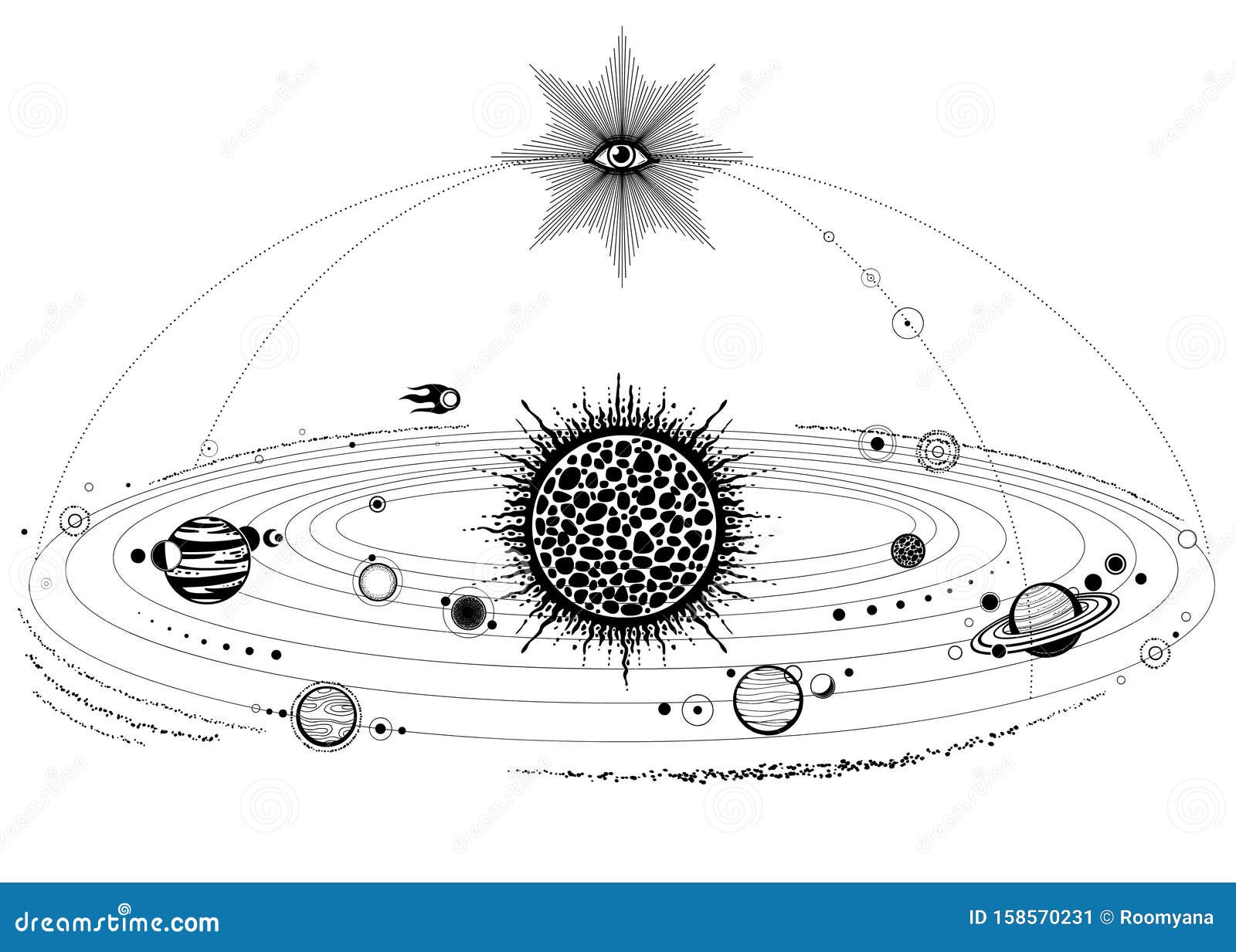 Sketchbook: Planets of solar system: 120 pages of 8