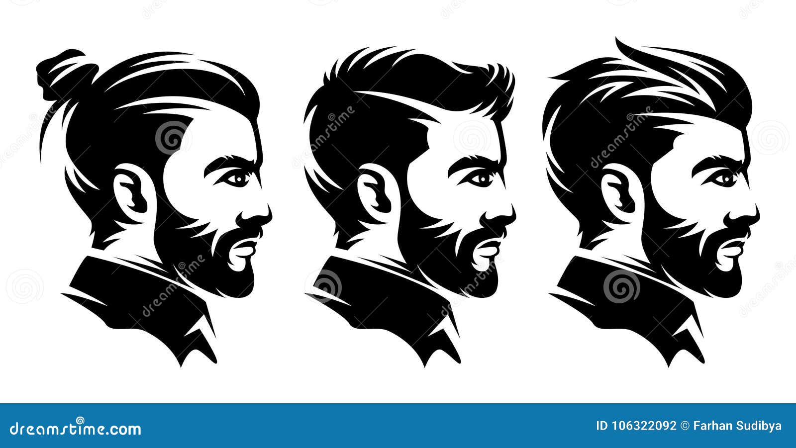 Set Barbershop Men Hairstyle Illustrations from the Side Stock Vector - Illustration of people, monochrome: 106322092 Set Barbershop Men Hairstyle Illustrations from the Side Stock Vector - Illustration of people, monochrome: 106322092