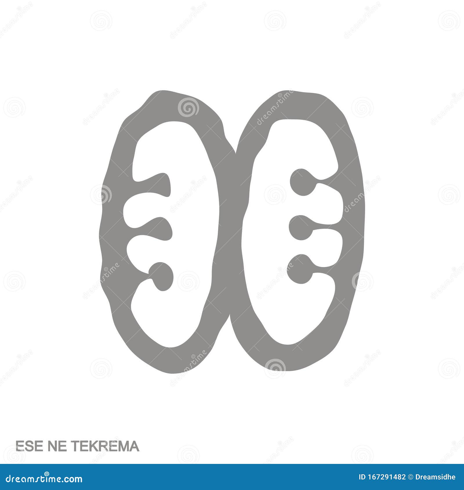 monochrome icon with adinkra  ese ne tekrema