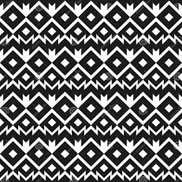 Monochrome Mexico Seamless Pattern Stock Vector - Illustration of ...