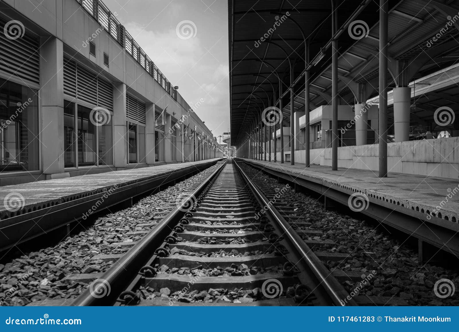 monochrome railroad photos