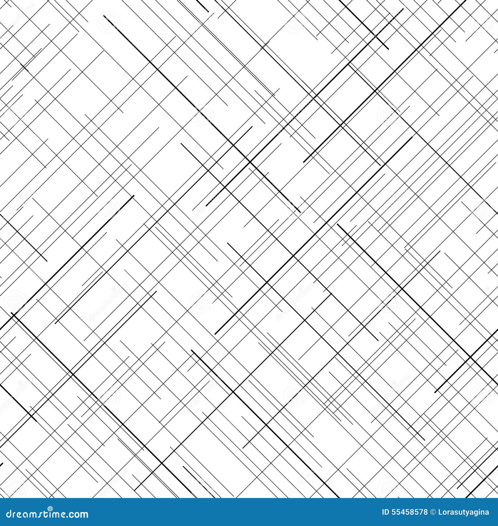 Monochrome Seamless Pattern. Diagonal Random Lines. Abstract Texture ...