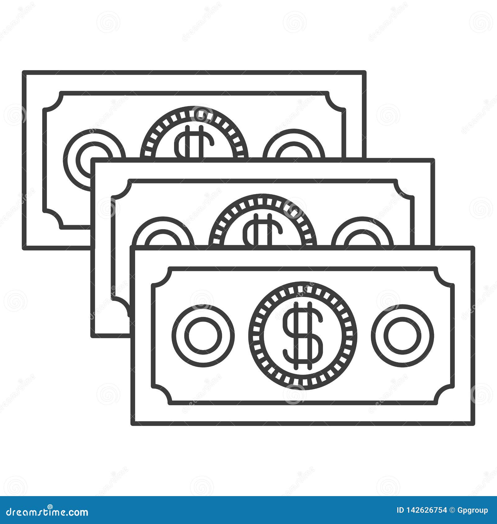 stock vector. Illustration of cash, market, commerce - 142626754