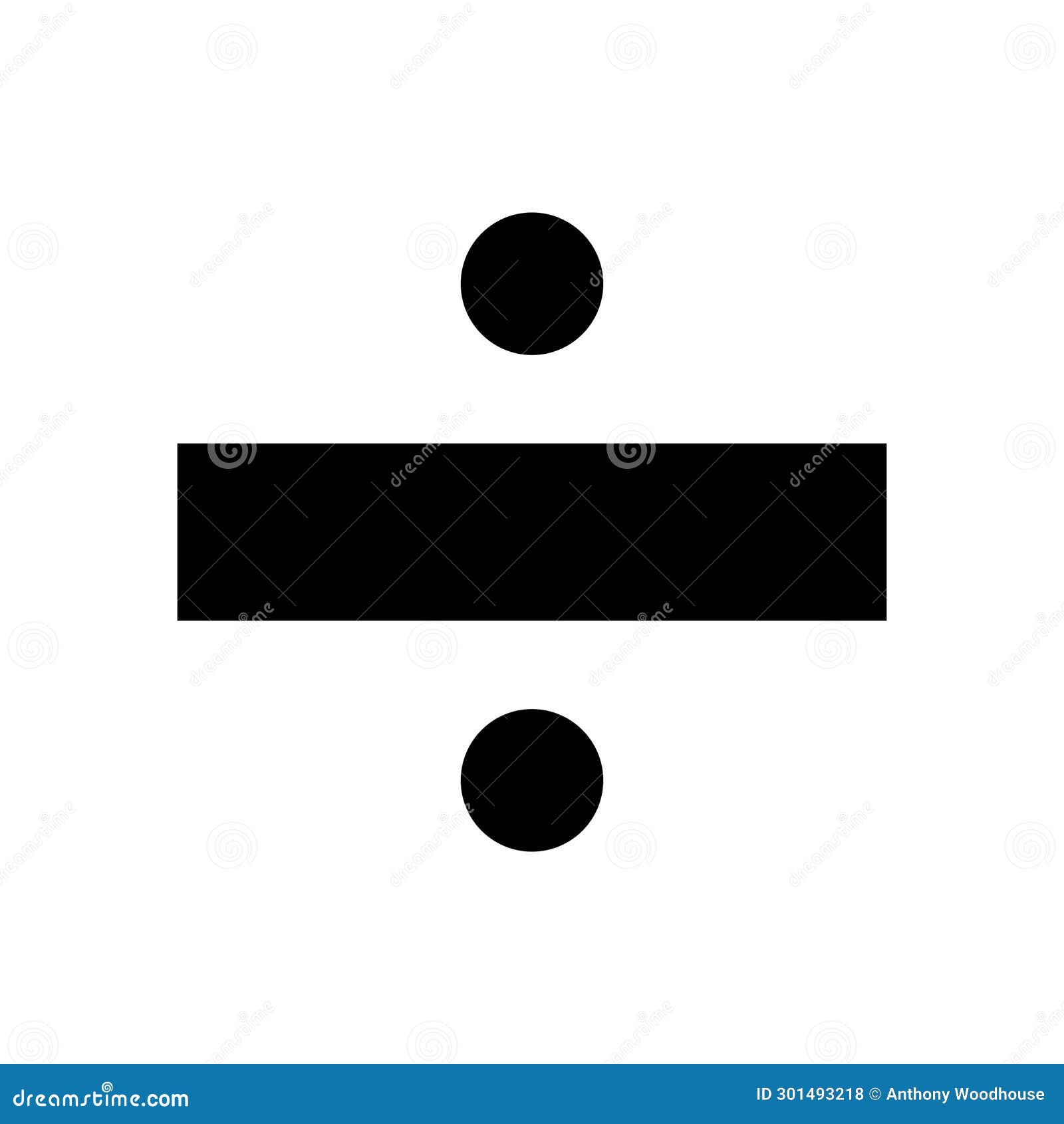 Monochrome Vector Graphic of a Division Sign. this Could Be Used in the