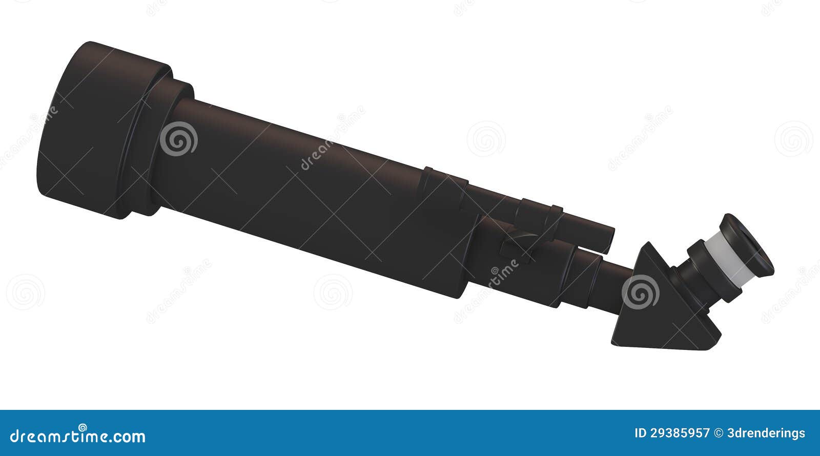 Monocular for Stars and Space Stock Illustration Illustration of