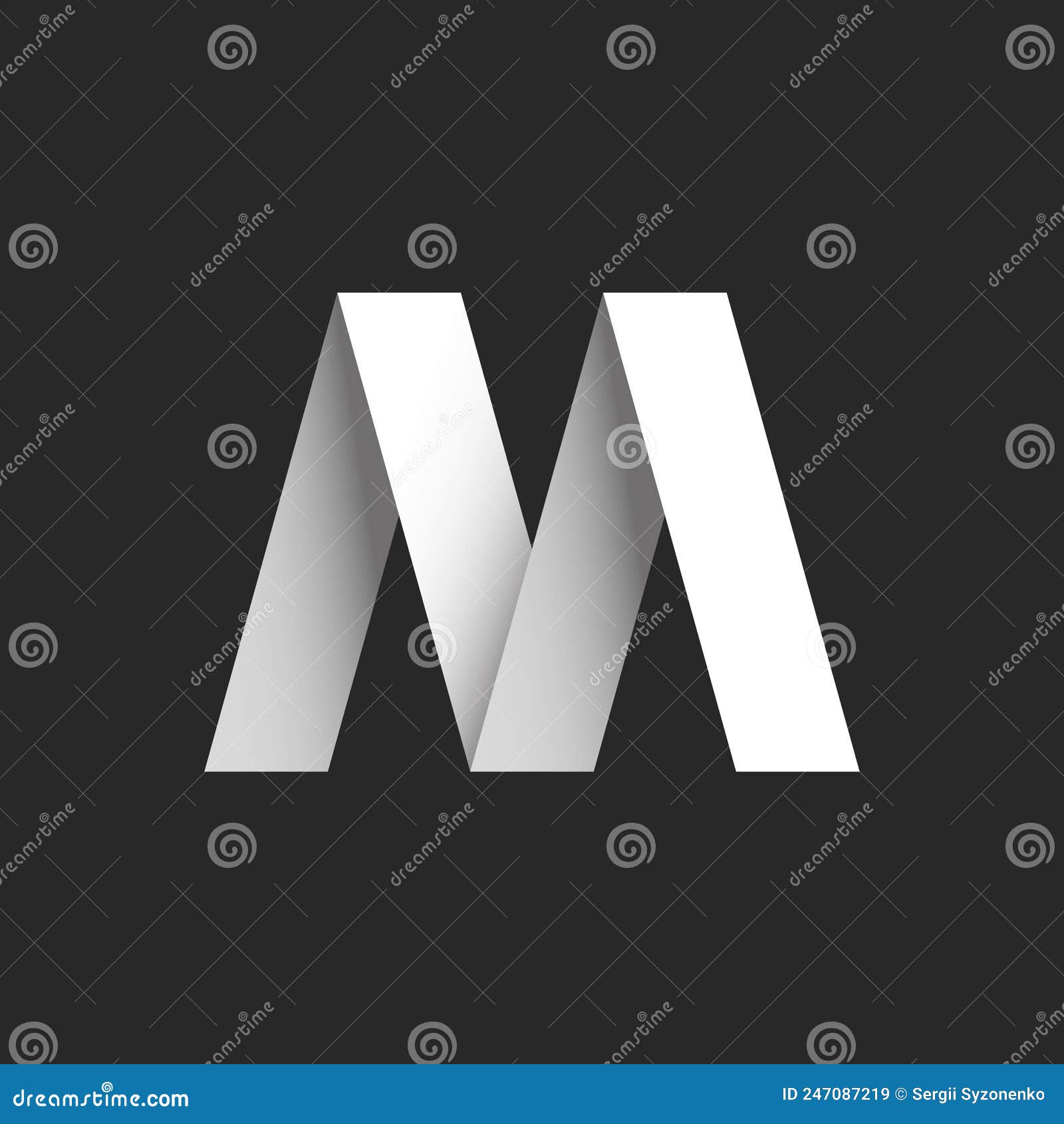 Letter M Logo or MM Initials Two Modern Monogram Symbol, Mockup Black and  White Business Card Emblem. Stock Vector - Illustration of advertising,  simple: 276644584