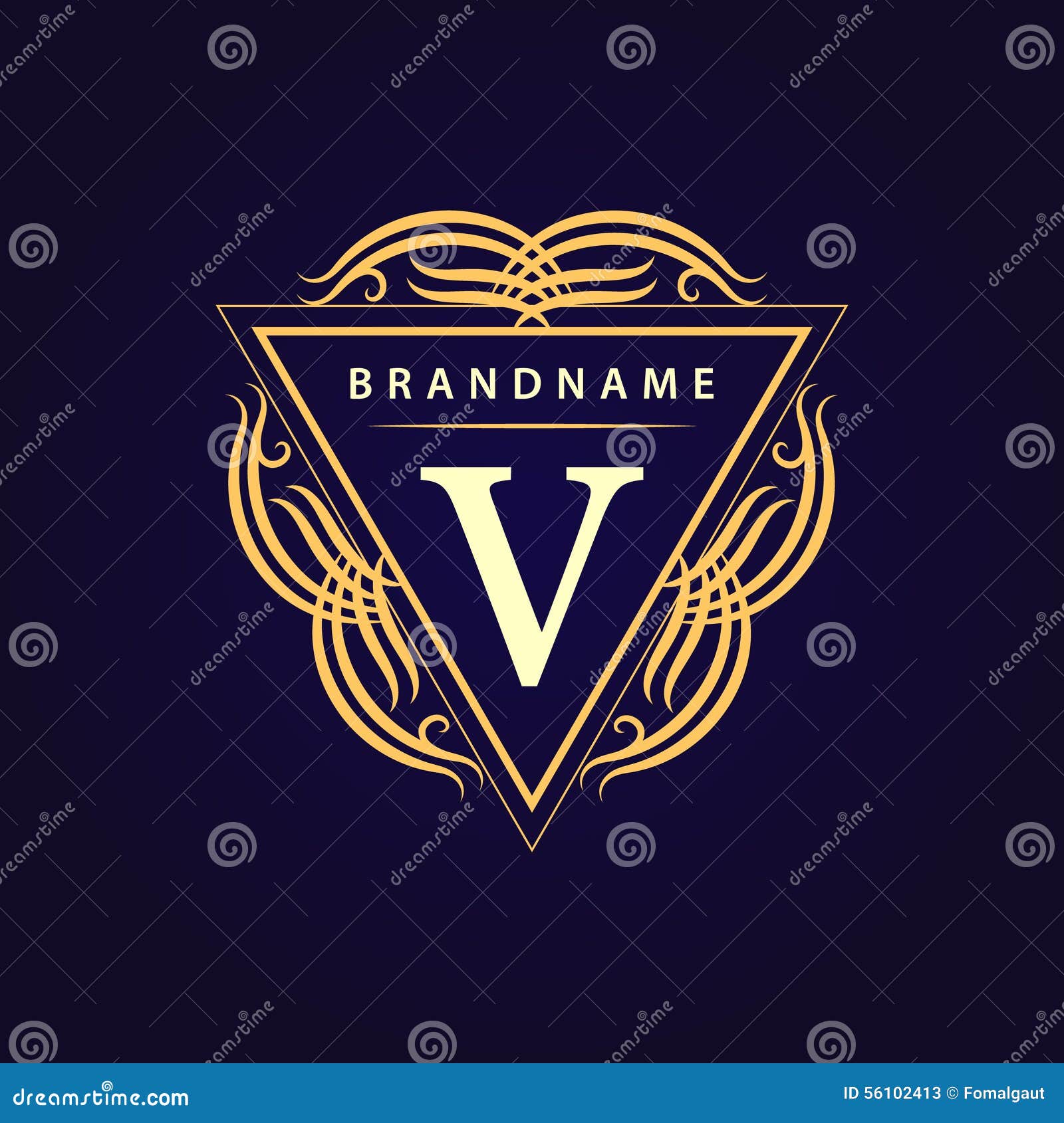 monogram  s, graceful template. calligraphic elegant line art logo . letter v. business sign for royalty