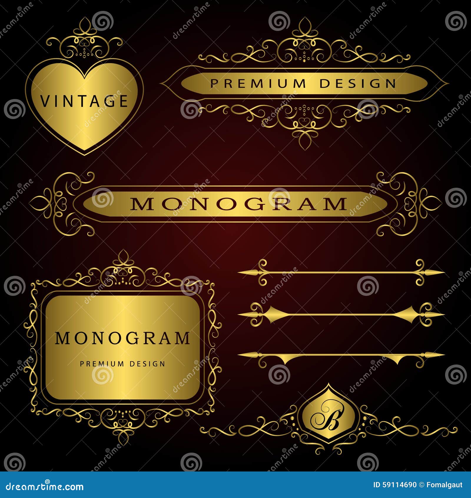 Wedding Monogram Stock Illustrations – 207,024 Wedding Monogram Stock  Illustrations, Vectors & Clipart - Dreamstime