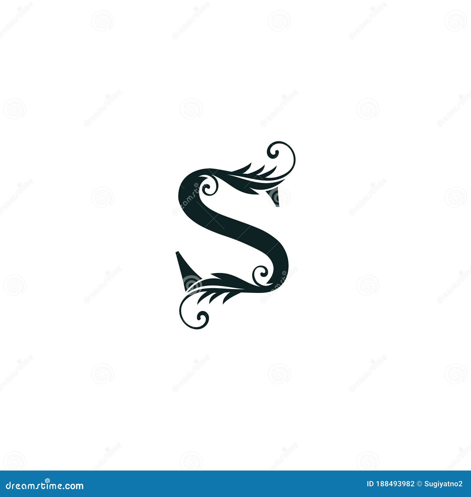 Monogram Initial Letter S Luxury Logo Icon, Luxurious Vector Design ...