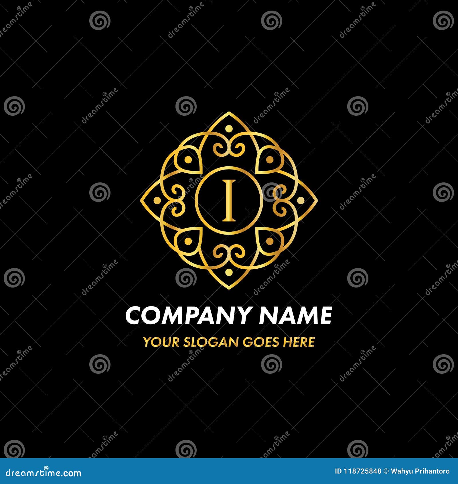 Download Monogram Letter I Logo Concept Stock Vector - Illustration ...