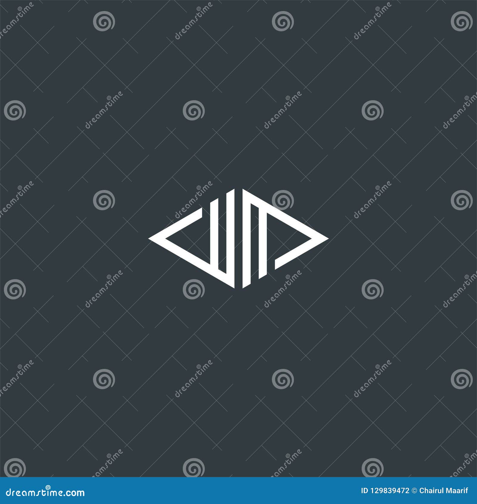 Monogram Logo Design Inspiration Stock Vector - Illustration of line
