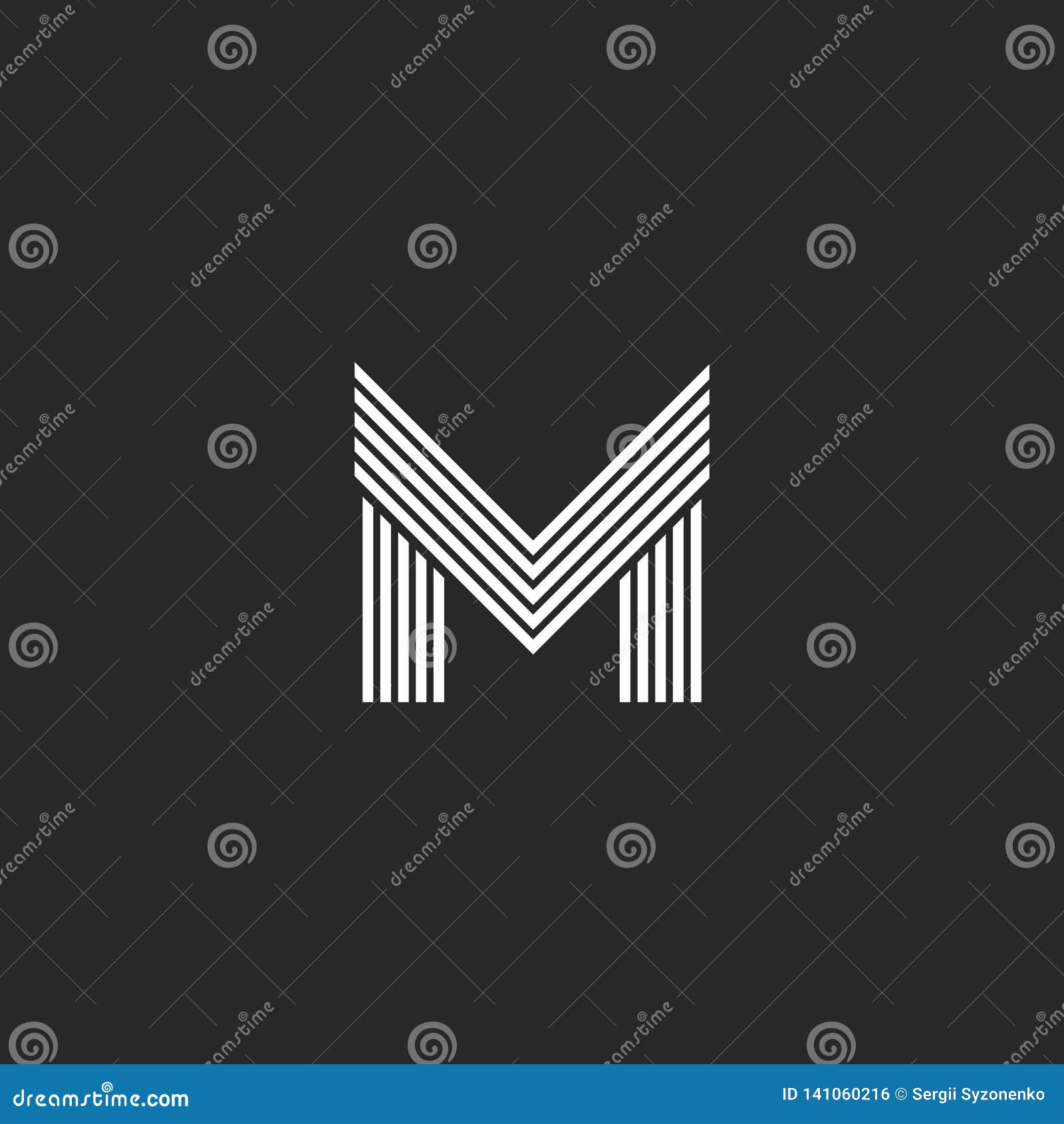 M logo letter design on luxury background. MM logo monogram initials letter  concept. M icon logo design. MM elegant and Professional letter icon design  on black background. M MM Stock Vector