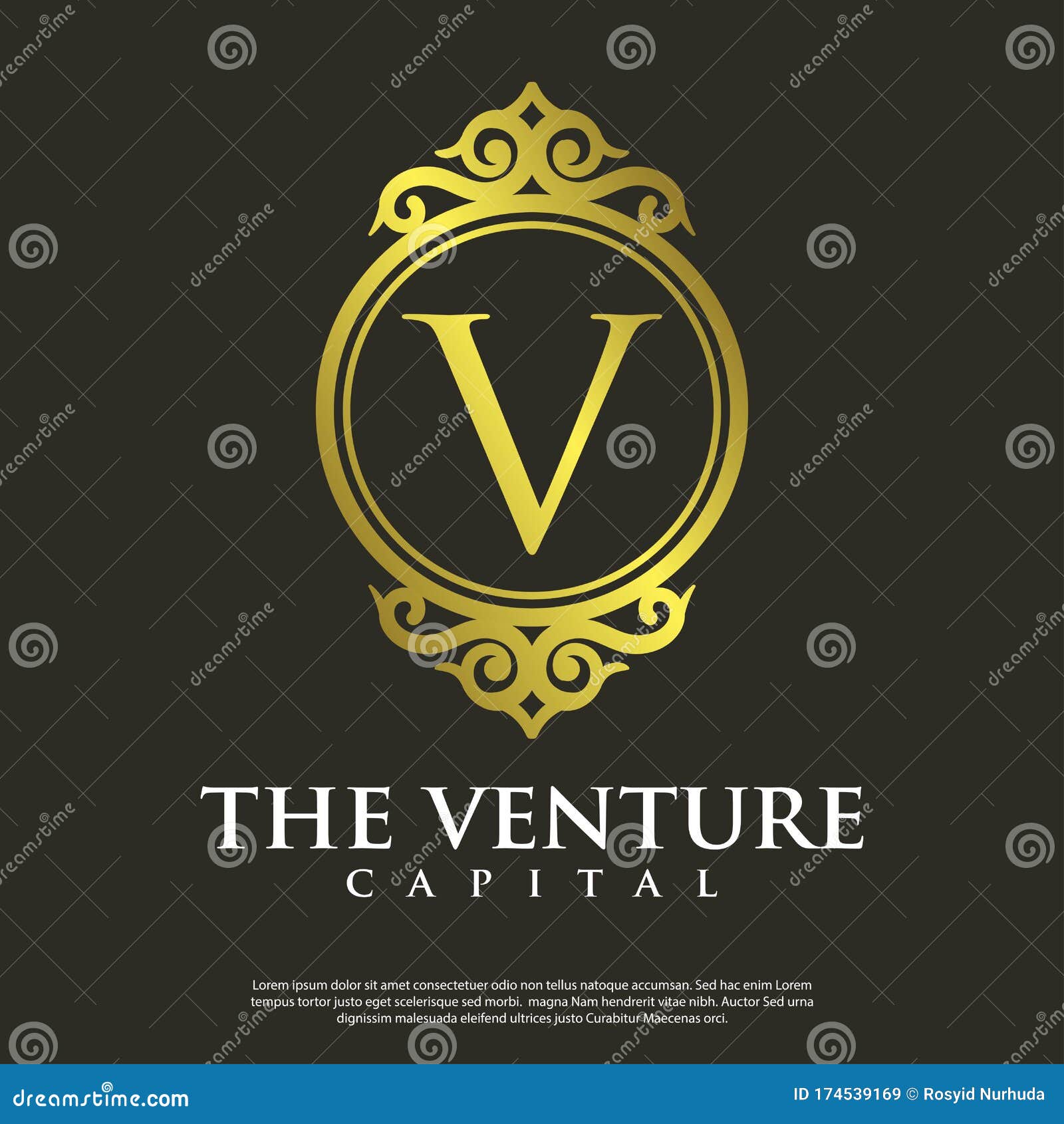 Download Monogram Vector Logo Letter V Stock Vector - Illustration ...