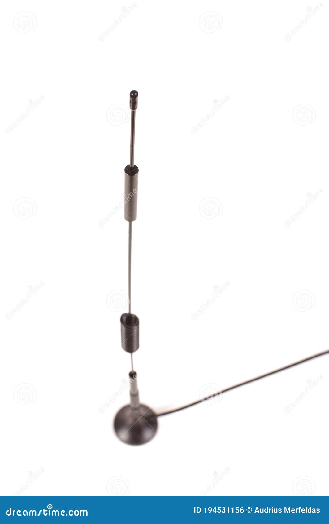 monopole antenna for iot and 5g  on the white background