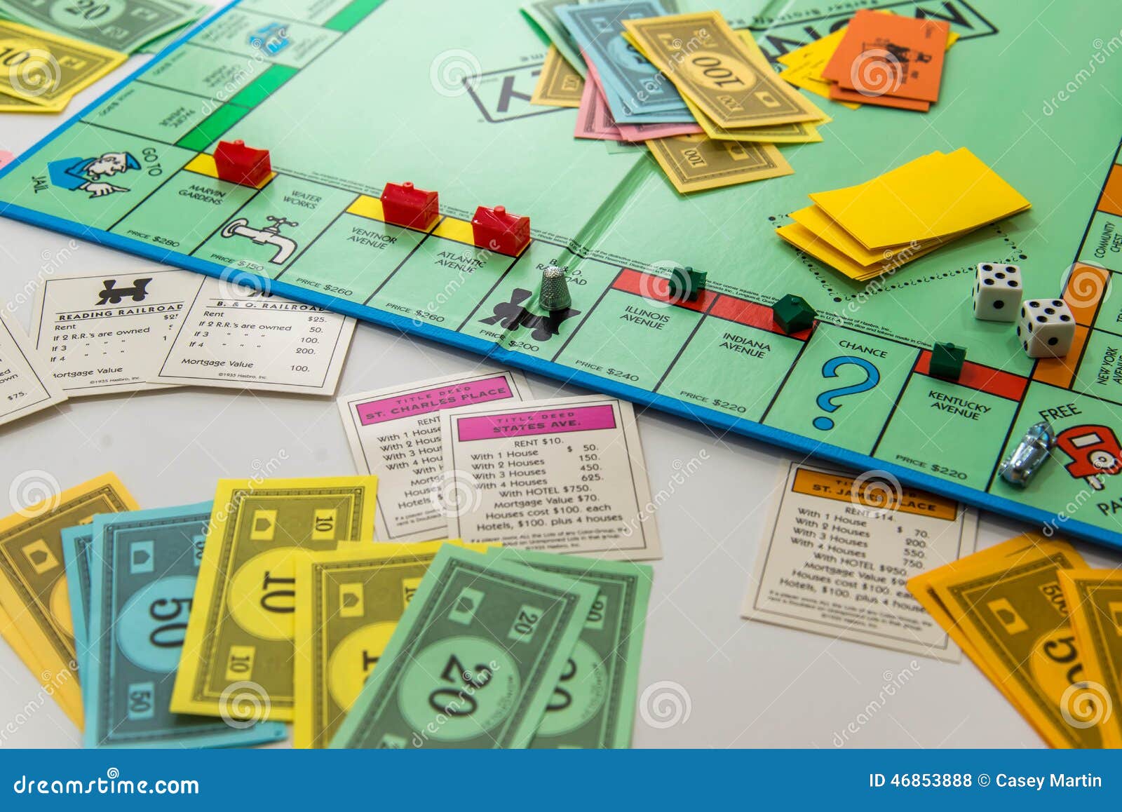 Monopoly Board Game in Play Editorial Stock Photo - Image of