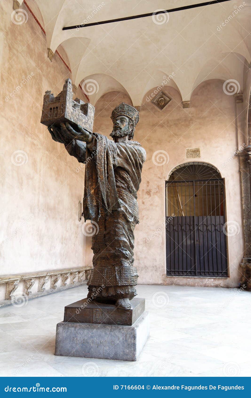 monreale church statue sicily italy