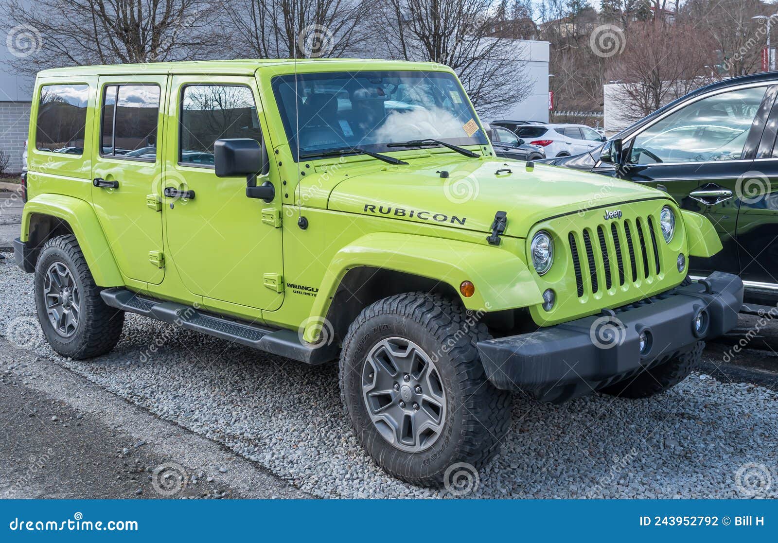 Monroeville, Pennsylvania, USA March 20, 2022 a Lime Green Four Door Jeep  Wrangler Rubicon at a Dealership Editorial Photography - Image of dealer,  green: 243952792