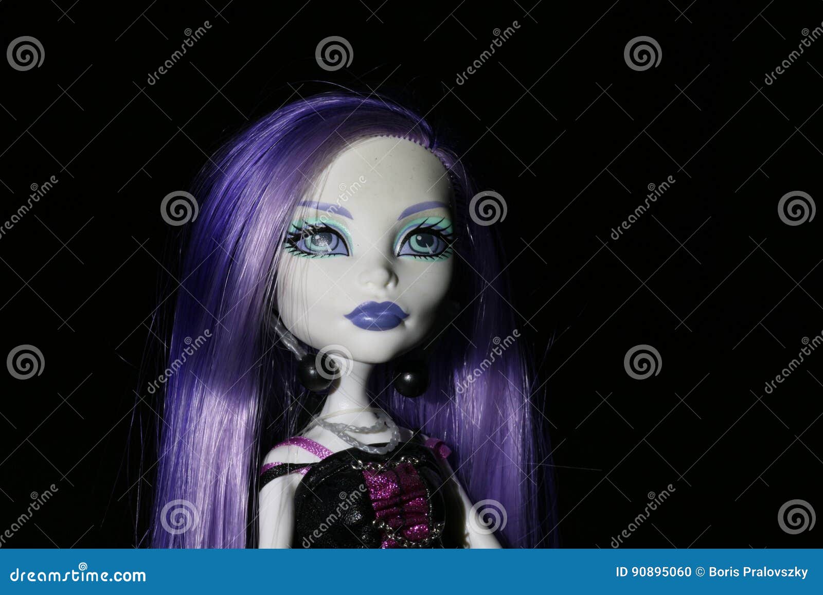 Monster High doll editorial image. Image of hair, purple 90895060