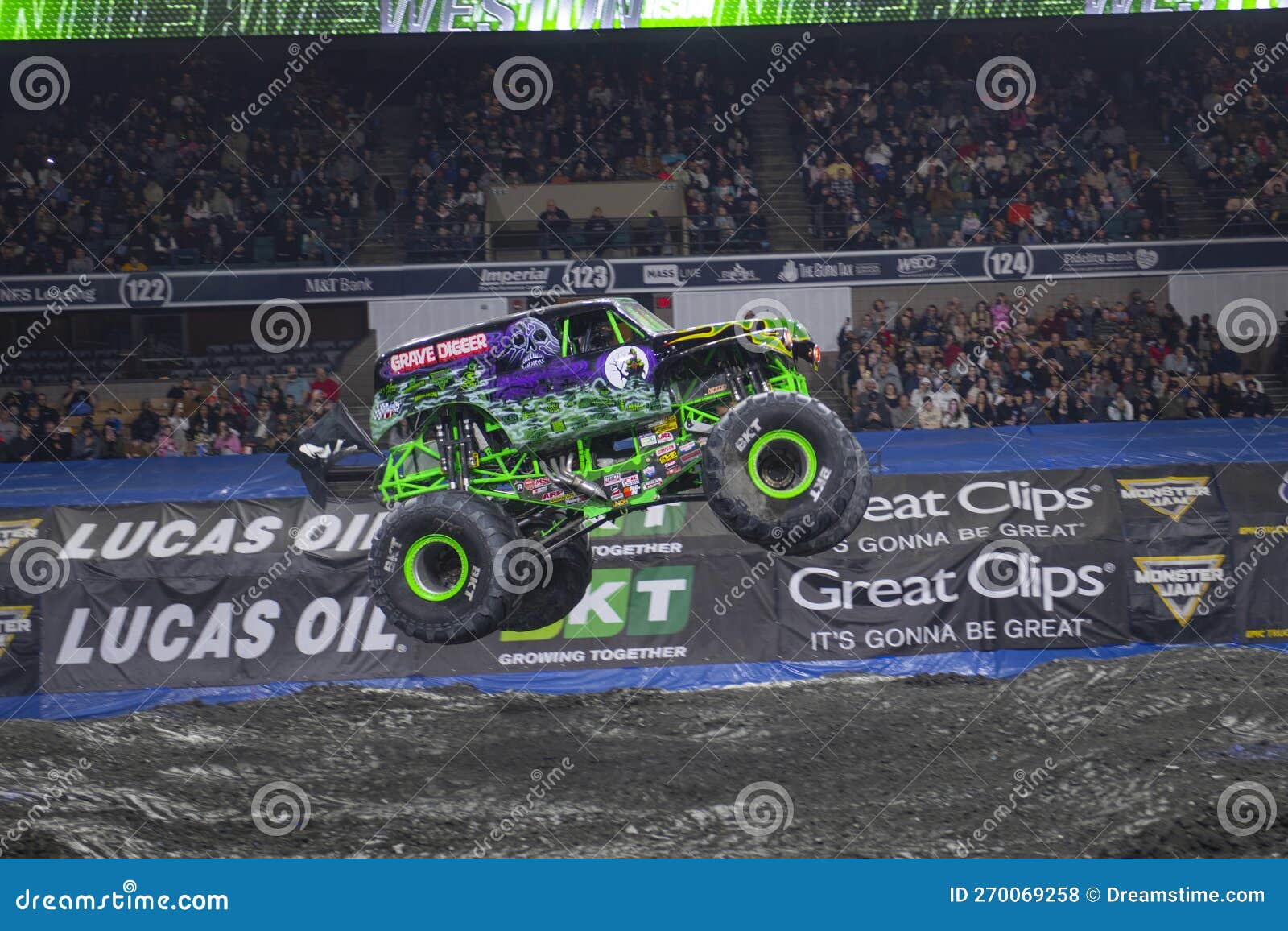 Monster Jam Competition, Worcester, MA, USA Editorial Stock Photo