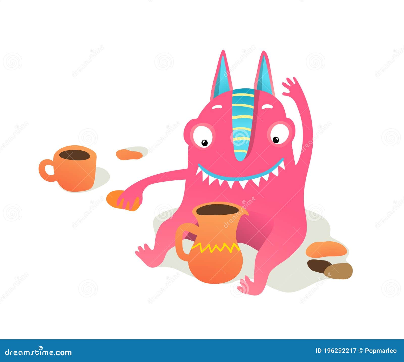 Monster Making Handmade Clay Cups for Kids Stock Vector - Illustration of isolated, cups: 196292217 Monster Making Handmade Clay Cups for Kids Stock Vector - Illustration of isolated, cups: 196292217