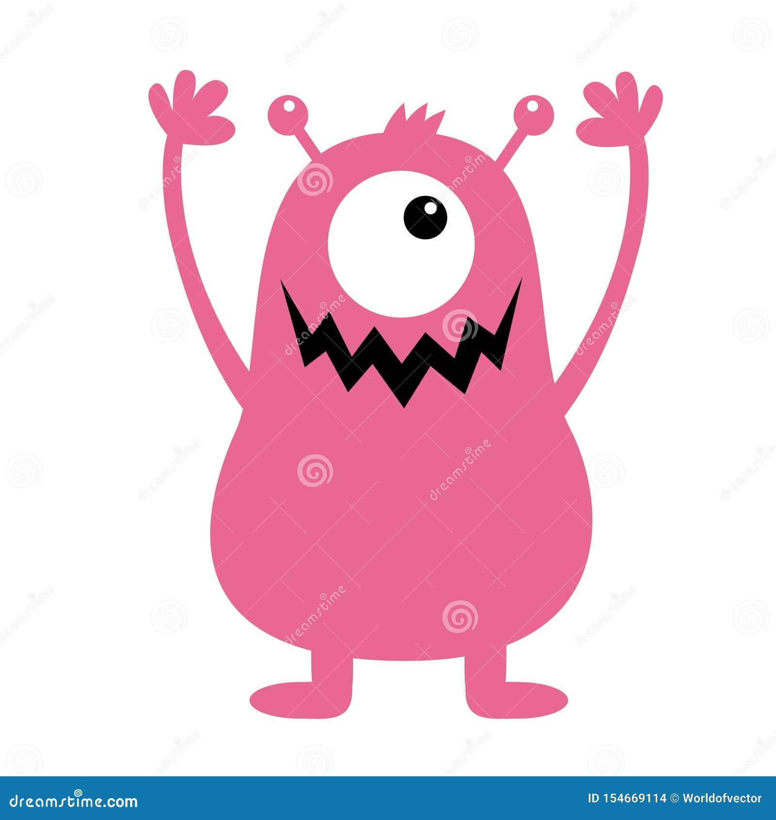 Monster Pink Silhouette. Cute Cartoon Kawaii Scary Funny Character. Baby Collection. One Eye, Fang Tooth, Hands, Horns, Hair. Stock Vector - Illustration of fang, happy: 154669114 Monster Pink Silhouette. Cute Cartoon Kawaii Scary Funny Character. Baby Collection. One Eye, Fang Tooth, Hands, Horns, Hair. Stock Vector - Illustration of fang, happy: 154669114
