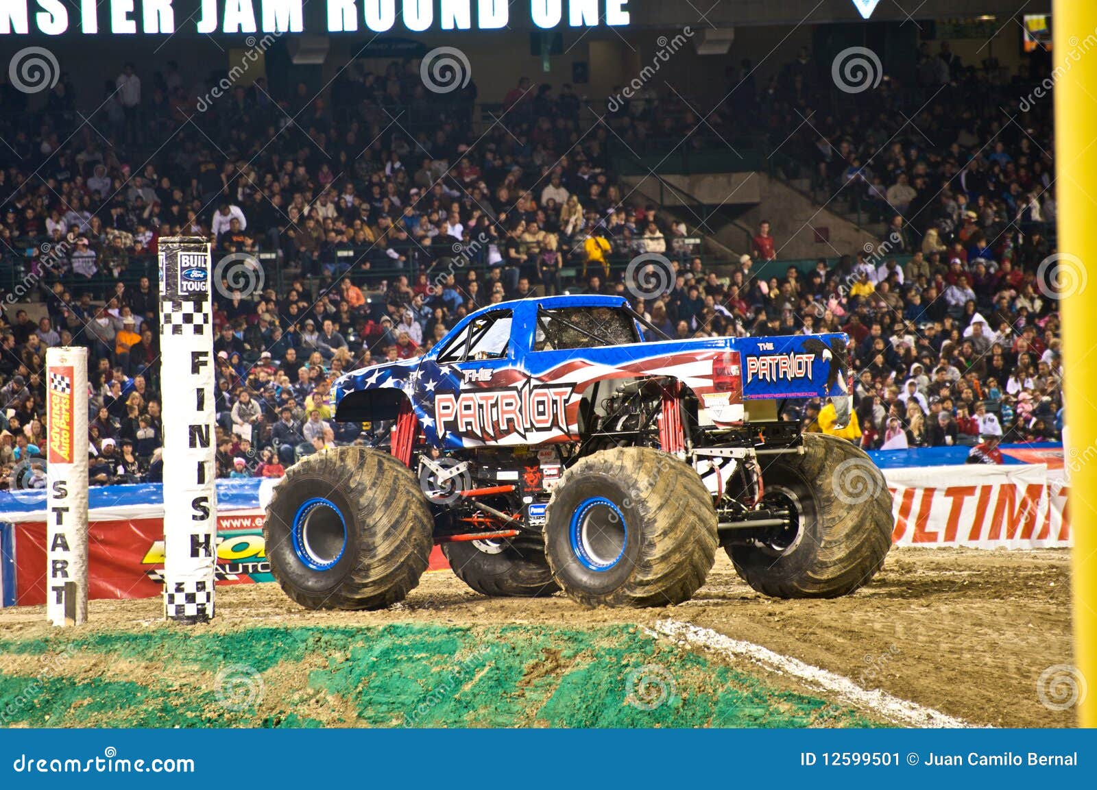 Monster Truck at Angel Stadium Editorial Photo Image of cars, patriot
